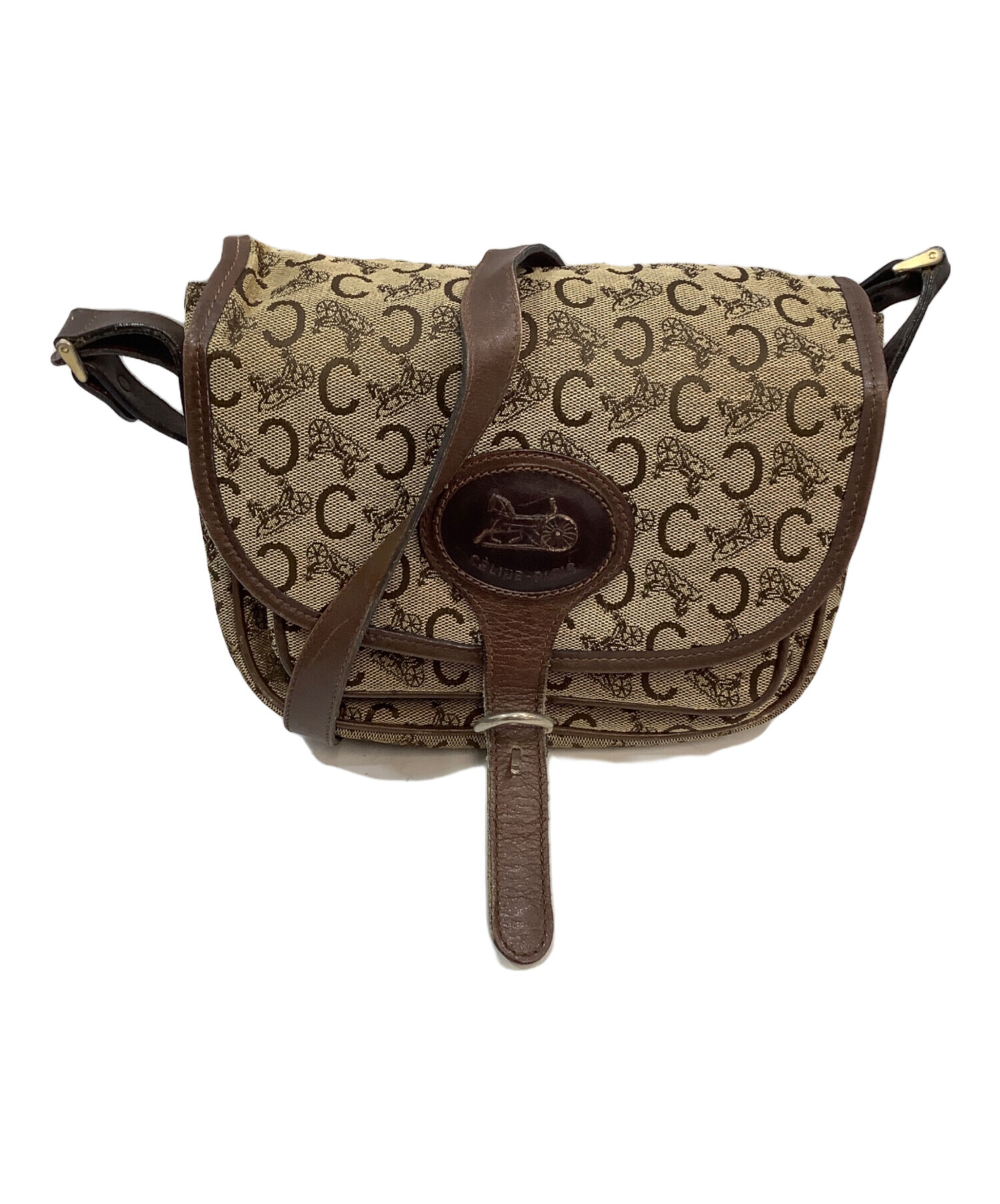 中古・古着通販】CELINE (セリーヌ) ショルダーバッグ ブラウン