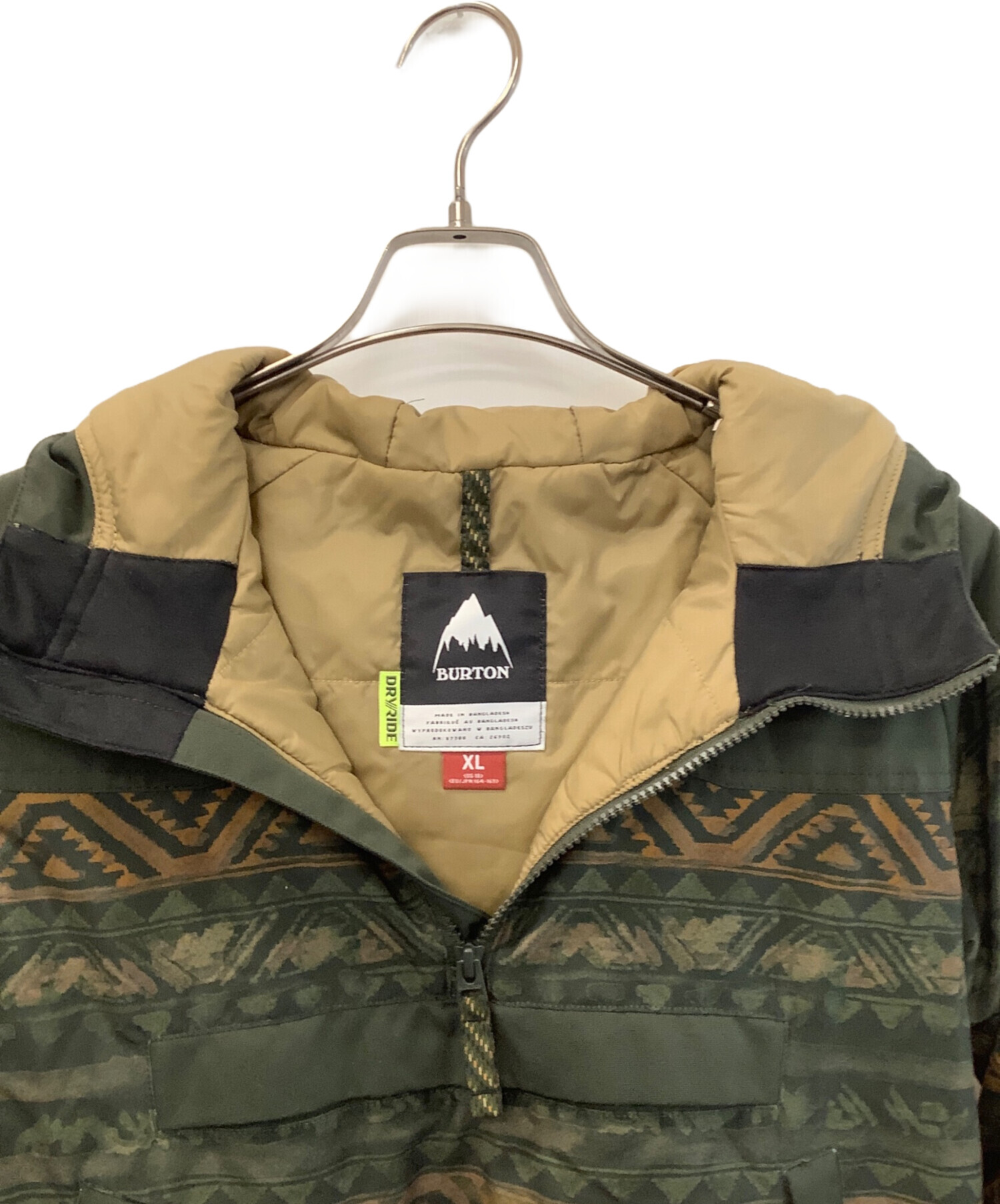 中古・古着通販】BURTON (バートン) アノラックパーカー グリーン