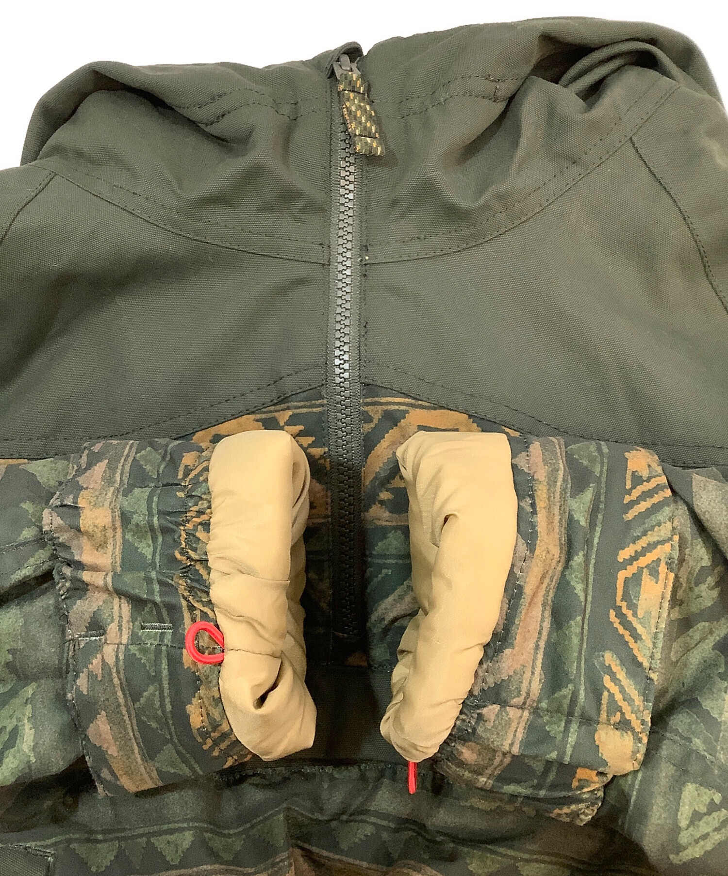 中古・古着通販】BURTON (バートン) アノラックパーカー グリーン