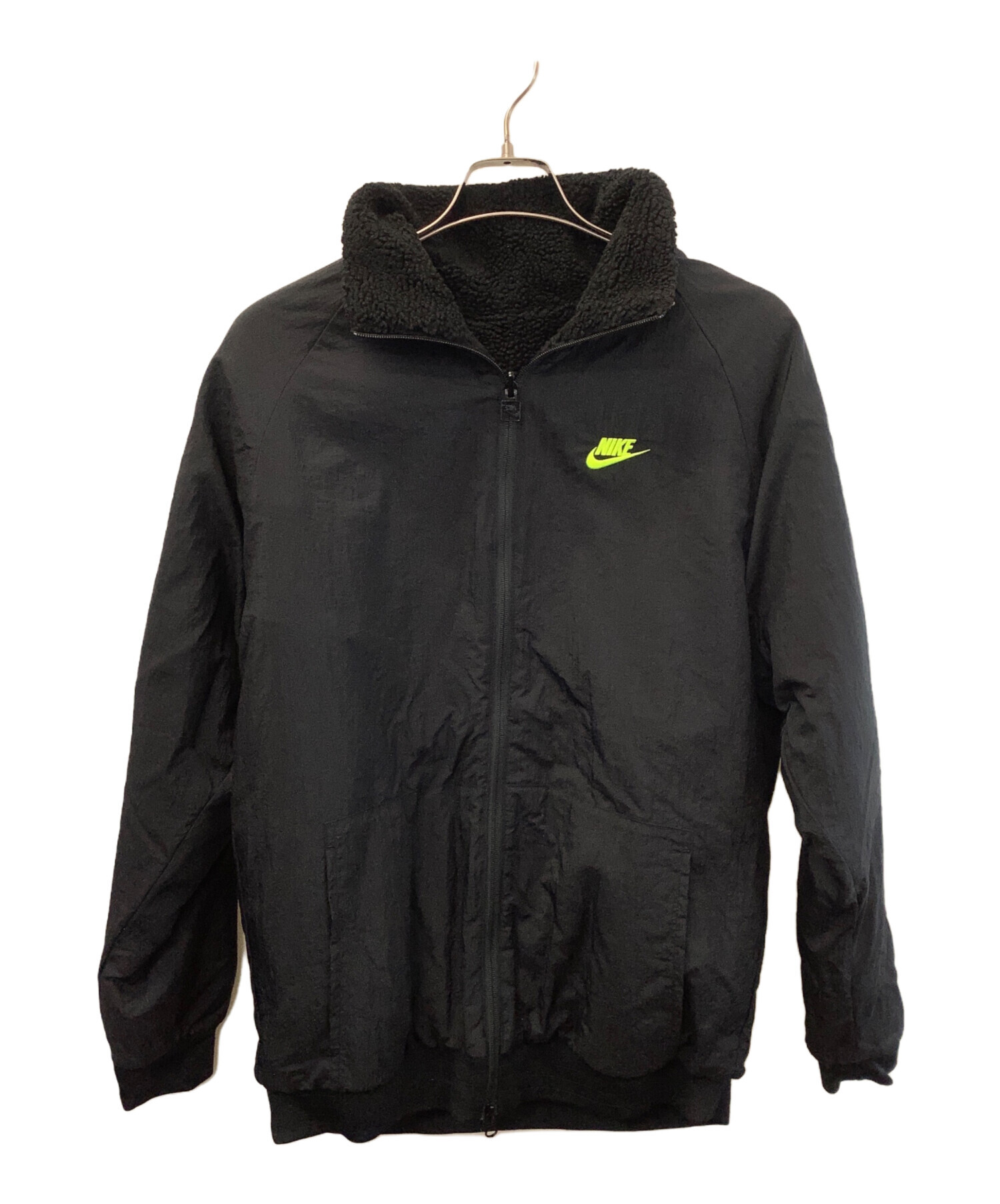 中古・古着通販】NIKE (ナイキ) リバーシブルボアジャケット ブラック 