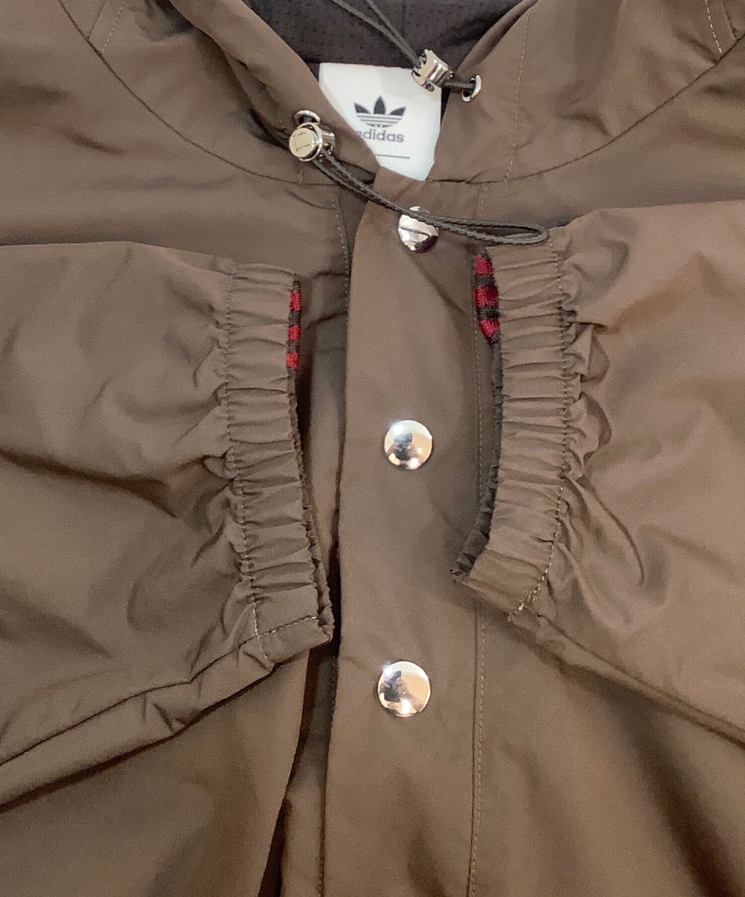 【中古】アディダス adidas × WALES BONNER ジャージジャケット オフホワイトxブラウン【サイズM】【レディース】 中古・古着通販】adidas (アディダス) WALES BONNER (ウェールズボナー
