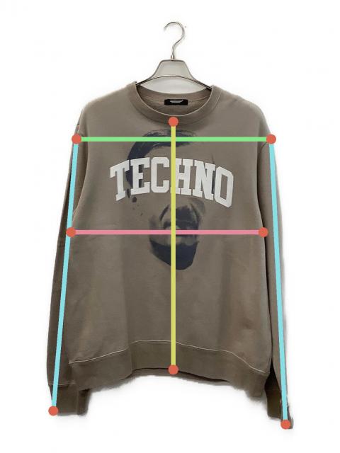 UNDERCOVER TECHNOプリントスウェット ベージュ UNDERCOVER TECHNOプリントスウェット ベージュ