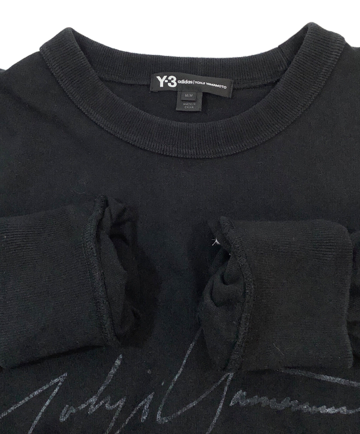 中古・古着通販】Y-3 (ワイスリー) スウェット ブラック サイズ:M