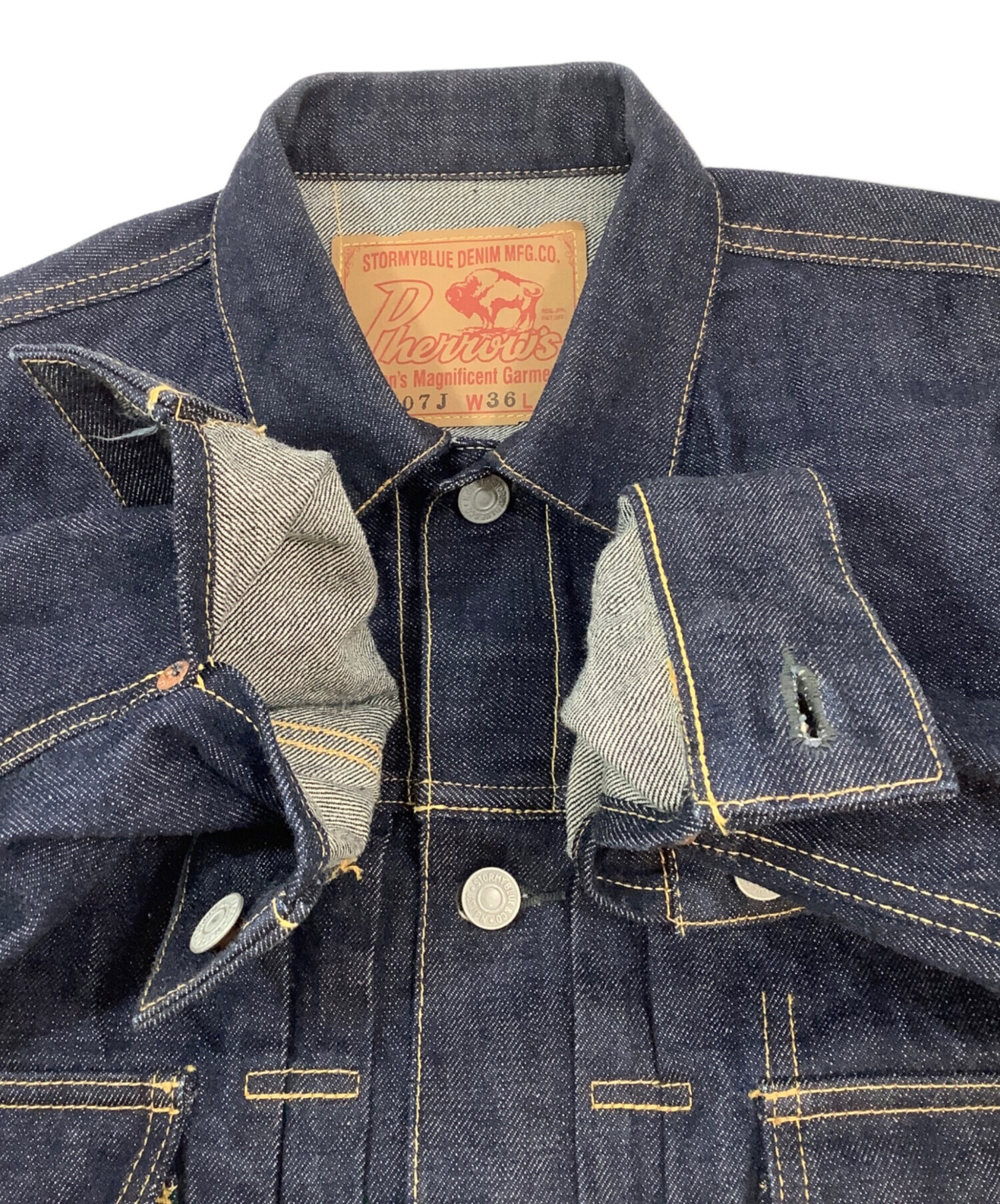 中古・古着通販】Pherrow's (フェローズ) デニムジャケット インディゴ