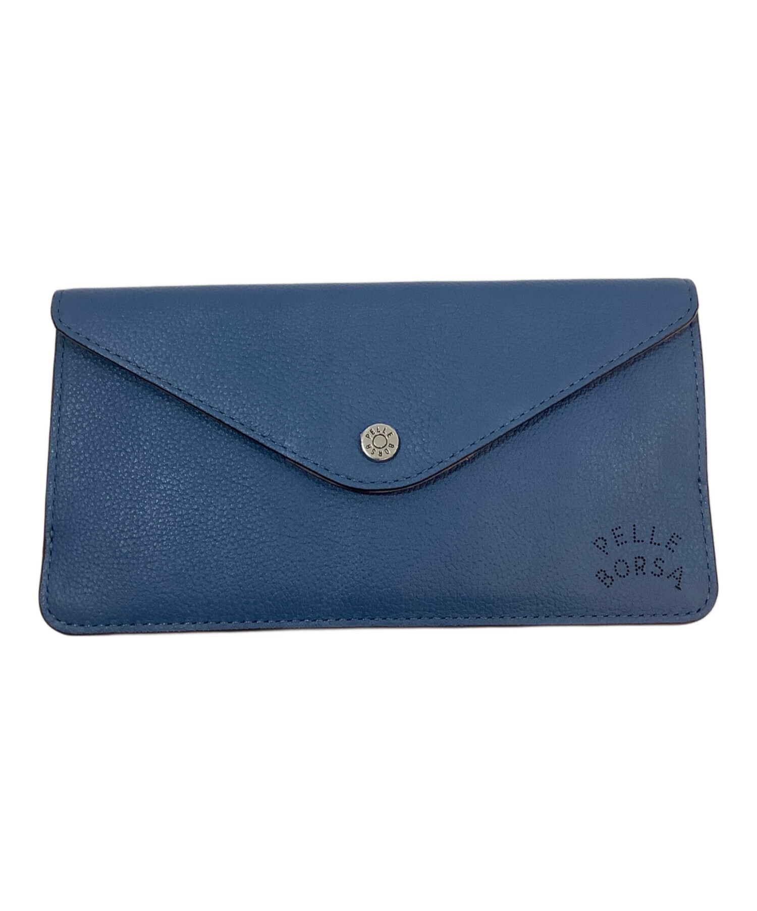 中古・古着通販】PELLE BORSA (ペレボルサ) 長財布 ブルー｜ブランド