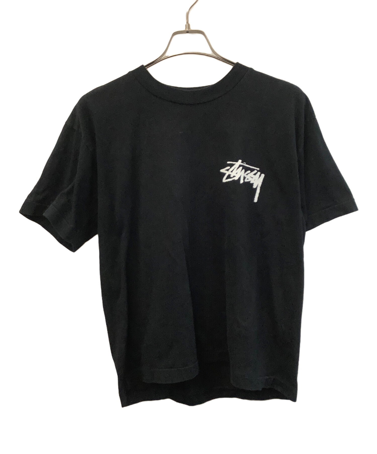 STUSSY / 半袖シャツ/L/レーヨン/BLK 中古・古着通販】stussy (ステューシー) 半袖カットソー ブラック