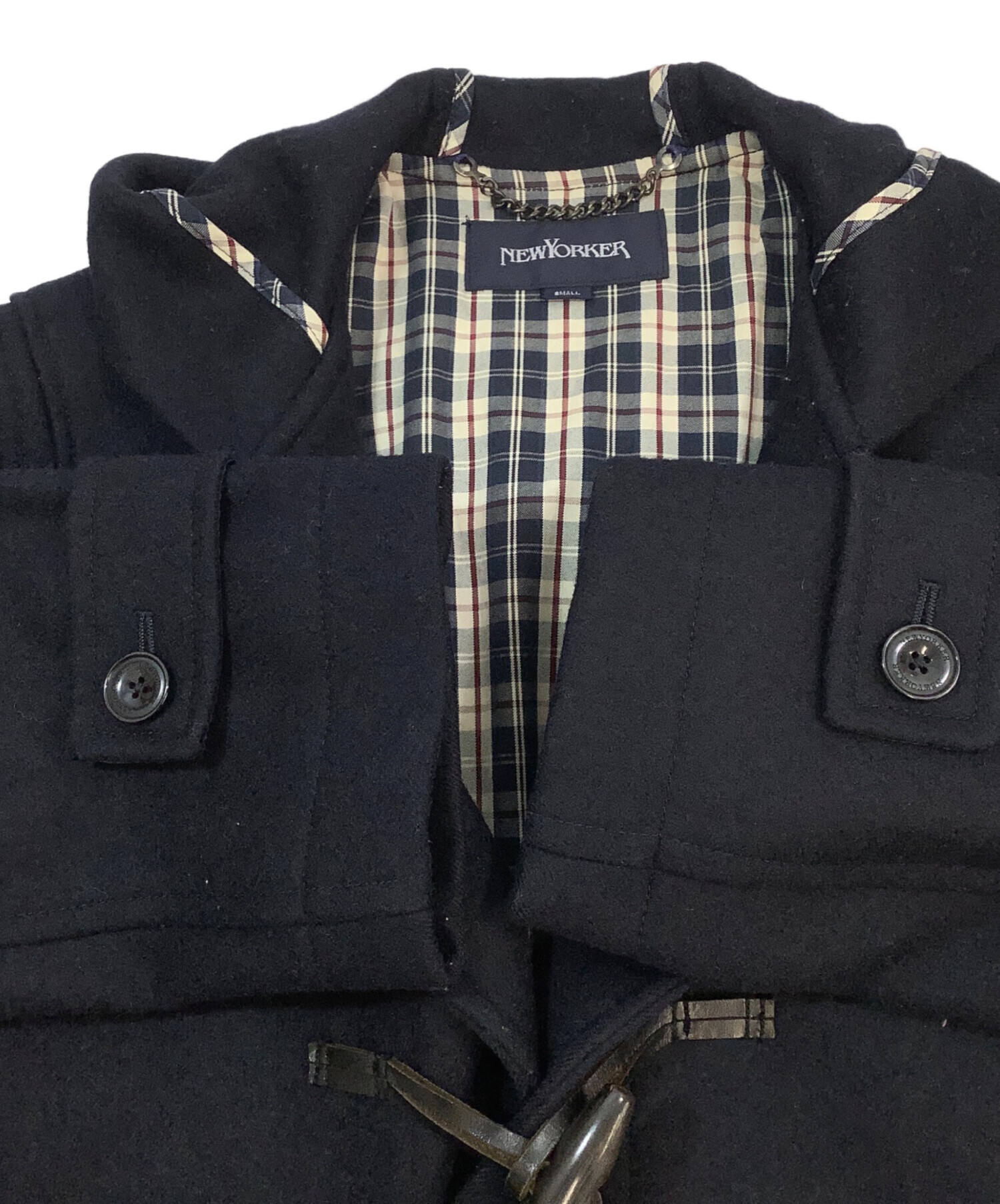 中古・古着通販】NEWYORKER (ニューヨーカー) ダッフルコート ネイビー