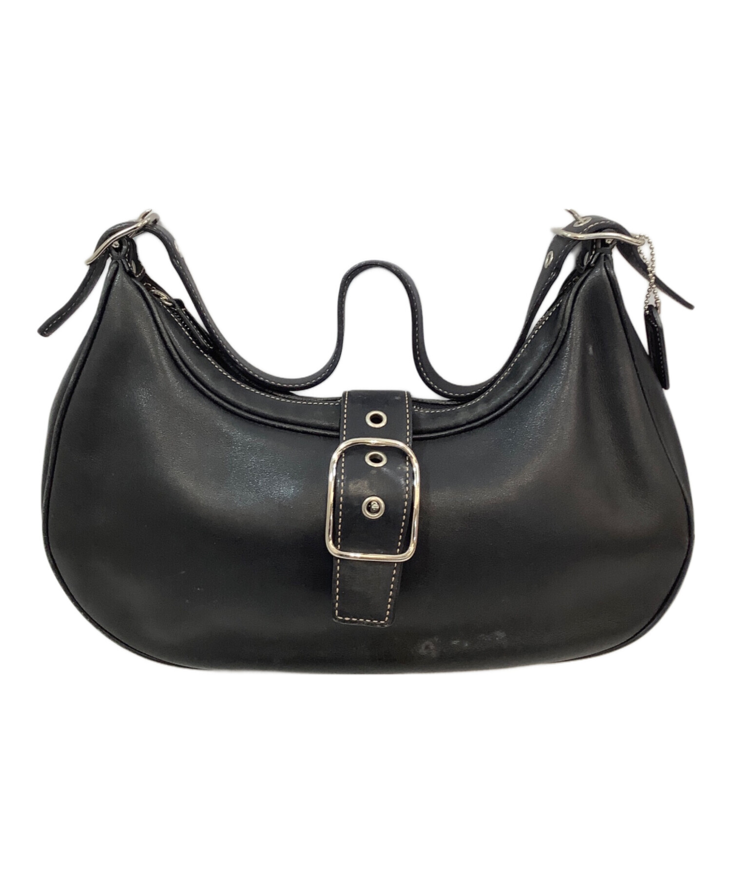 中古・古着通販】COACH (コーチ) ワンショルダーバッグ ブラック