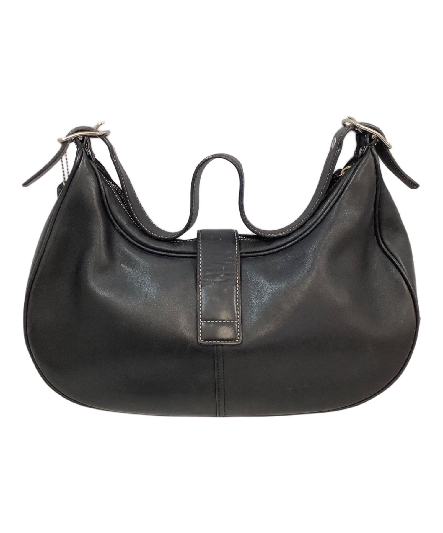 中古・古着通販】COACH (コーチ) ワンショルダーバッグ ブラック 
