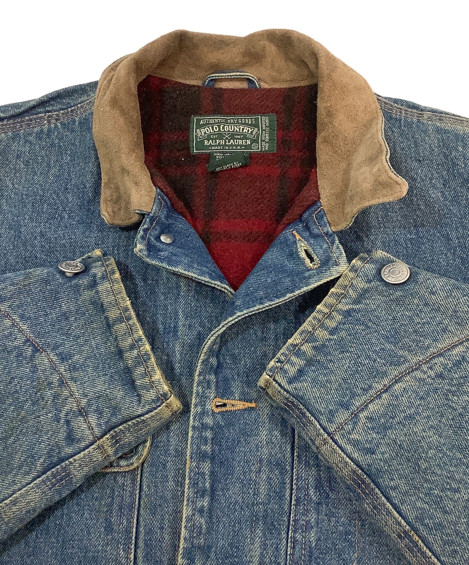 ✨希少✨ POLO ポロカントリー フードドッキング デニム ジャケット RRL 中古・古着通販】POLO COUNTRY (ポロカントリー) デニムジャケット