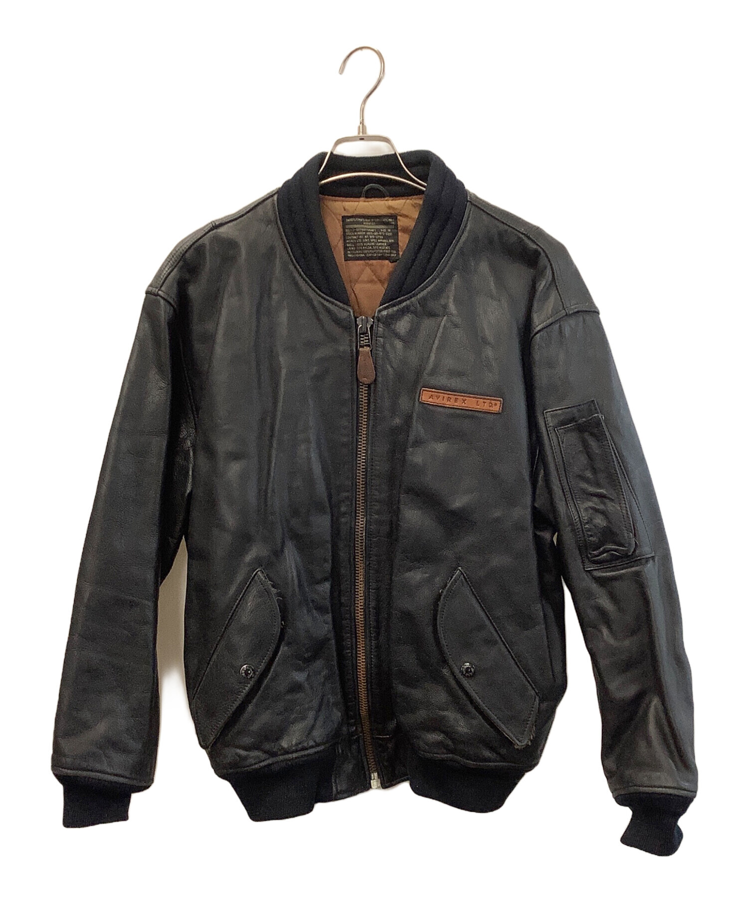 中古・古着通販】AVIREX (アヴィレックス) レザーMA-1ジャケット