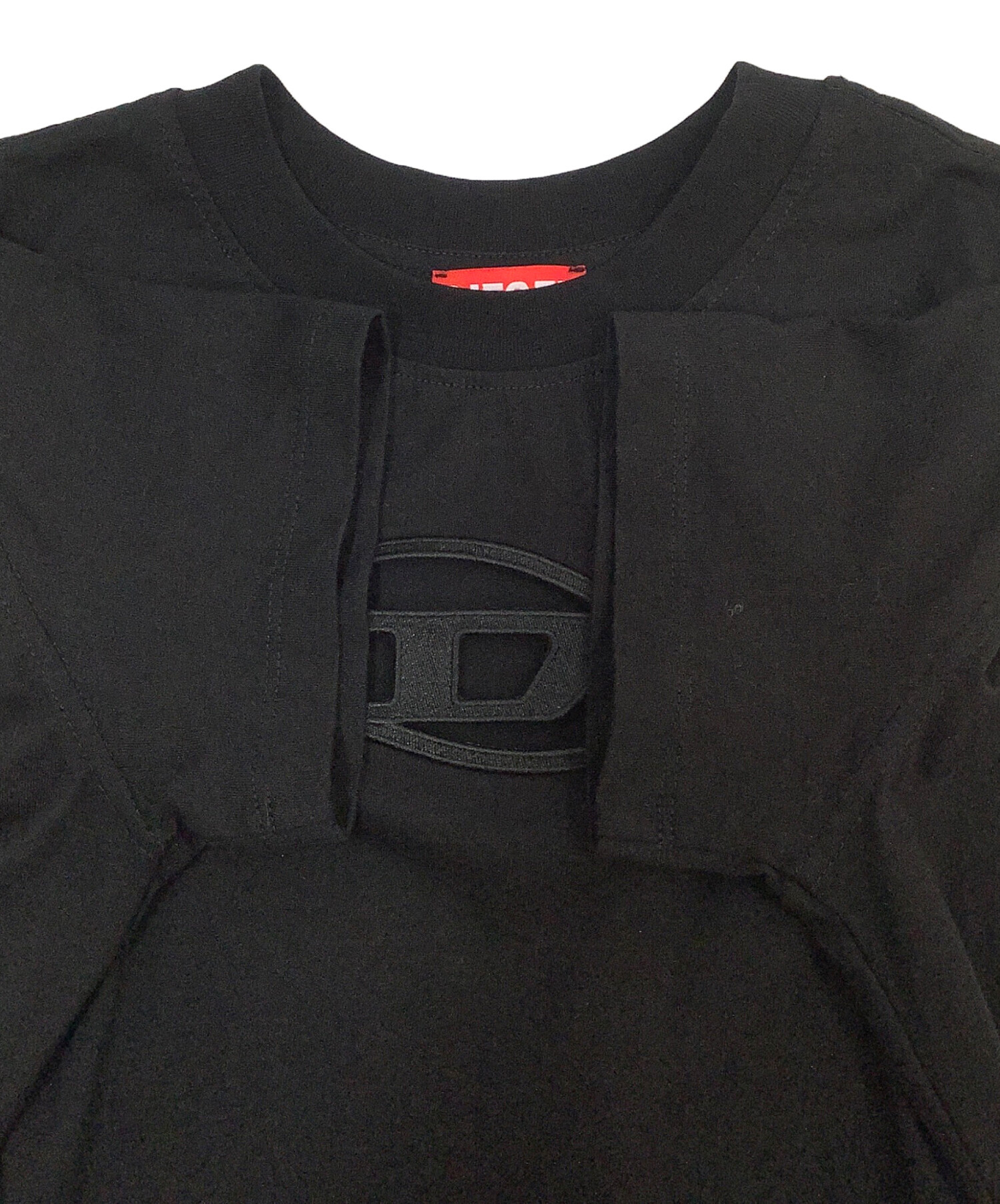 中古・古着通販】DIESEL (ディーゼル) 半袖ワンピース ブラック サイズ