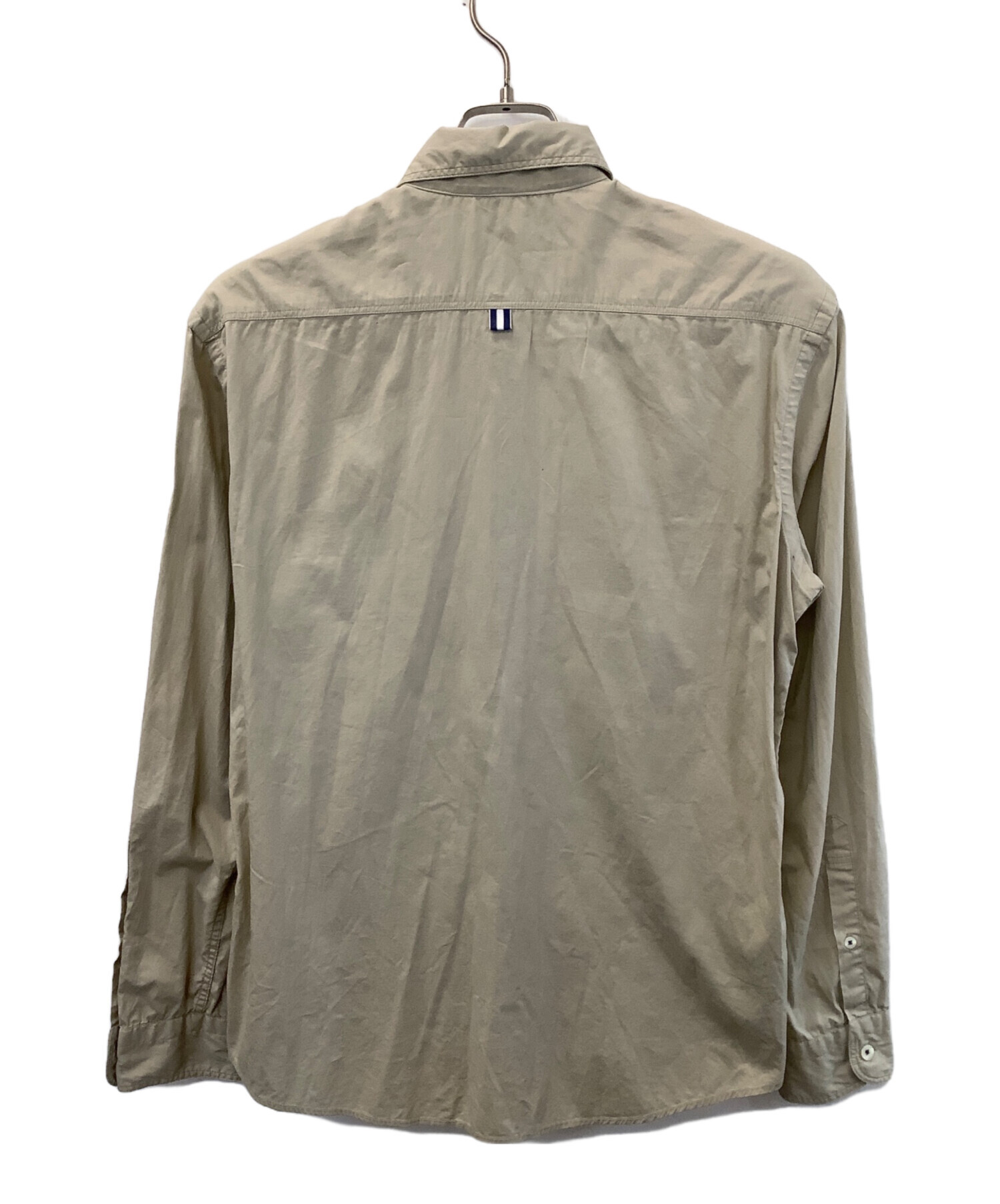 BURBERRY 長袖シャツ ベージュ 黒 中古・古着通販】BURBERRY BLACK LABEL (バーバリーブラックレーベル