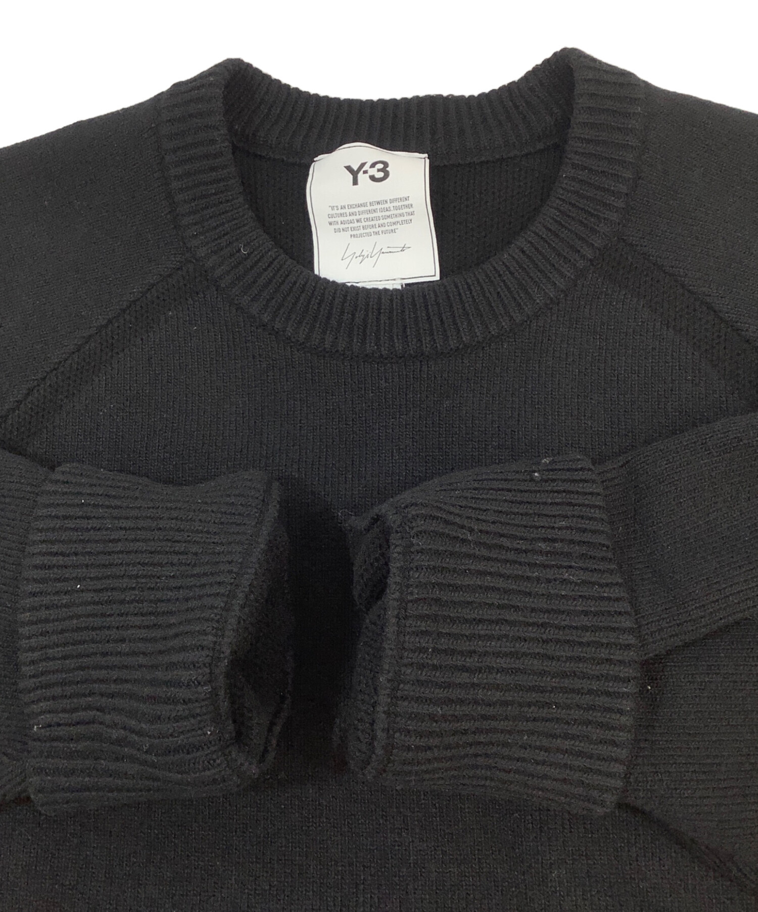 中古・古着通販】Y-3 (ワイスリー) 厚手ニット ブラック サイズ:S 