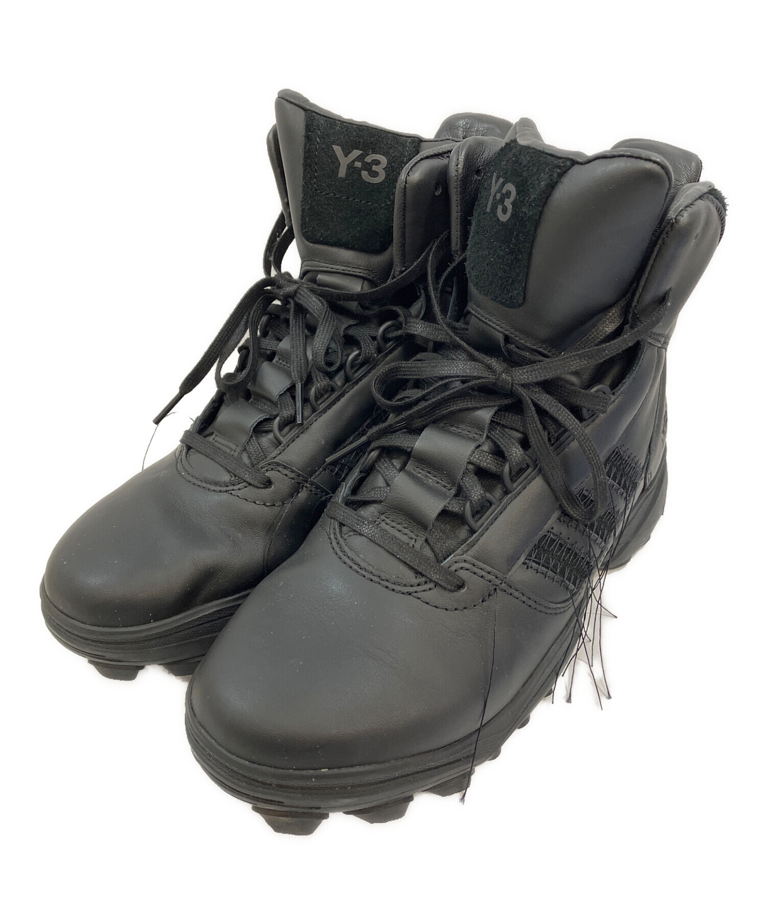 Y-3 ハイカットスニーカー ブラック/グレー 中古・古着通販】Y-3 (ワイスリー) ハイカットスニーカー ブラック