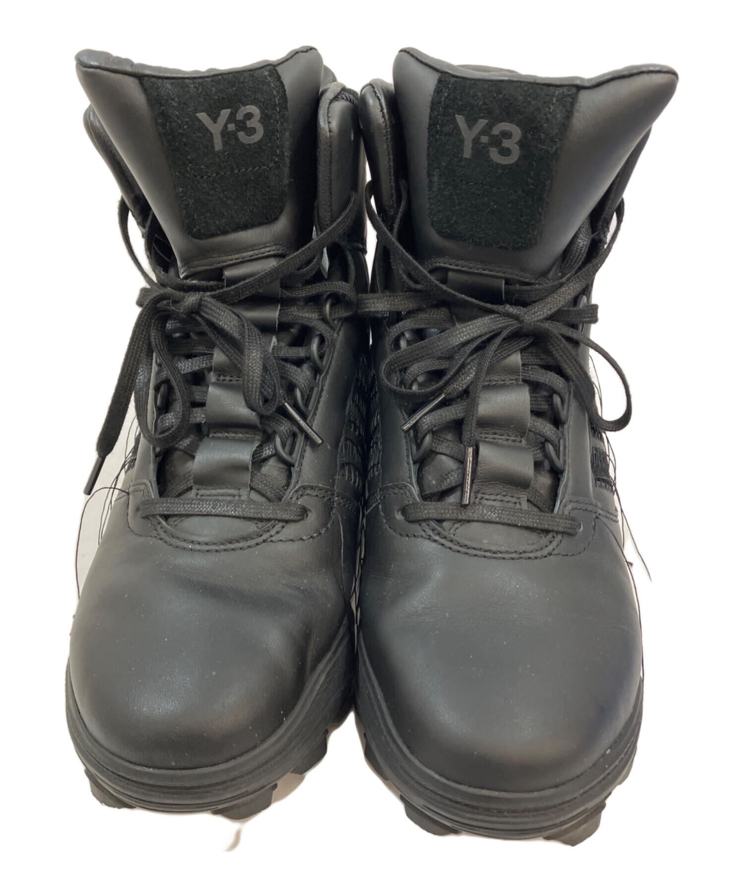 Y-3 ハイカットスニーカー ブラック/グレー 中古・古着通販】Y-3 (ワイスリー) ハイカットスニーカー ブラック