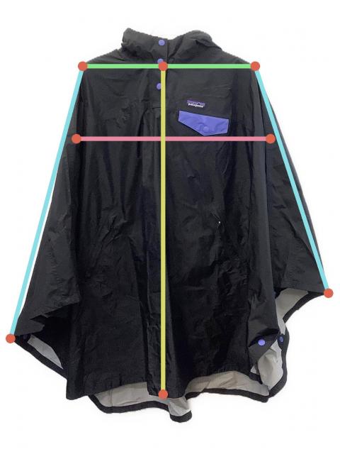 中古・古着通販】Patagonia (パタゴニア) ポンチョ ブラック サイズ:XS