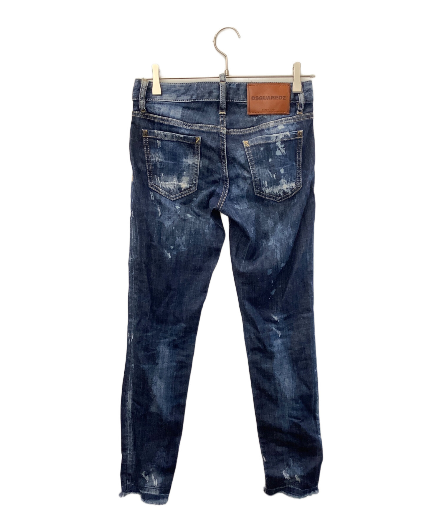 DSQUARED2 フレアデニム 34サイズ 中古・古着通販】DSQUARED2 (ディースクエアード) デニムパンツ ブルー