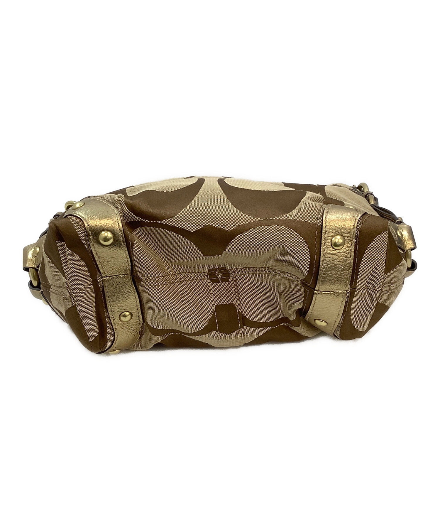 中古・古着通販】COACH (コーチ) ハンドバッグ ベージュ｜ブランド