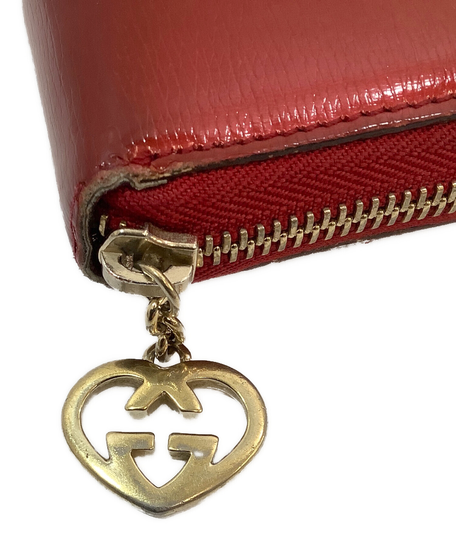 【BIGお買い物ラリー★30%OFFセール中】グッチ GUCCI 長財布六角ビット レッド ゴールド レディース 中古 中古・古着通販】GUCCI (グッチ) 長財布 レッド｜ブランド・古着通販