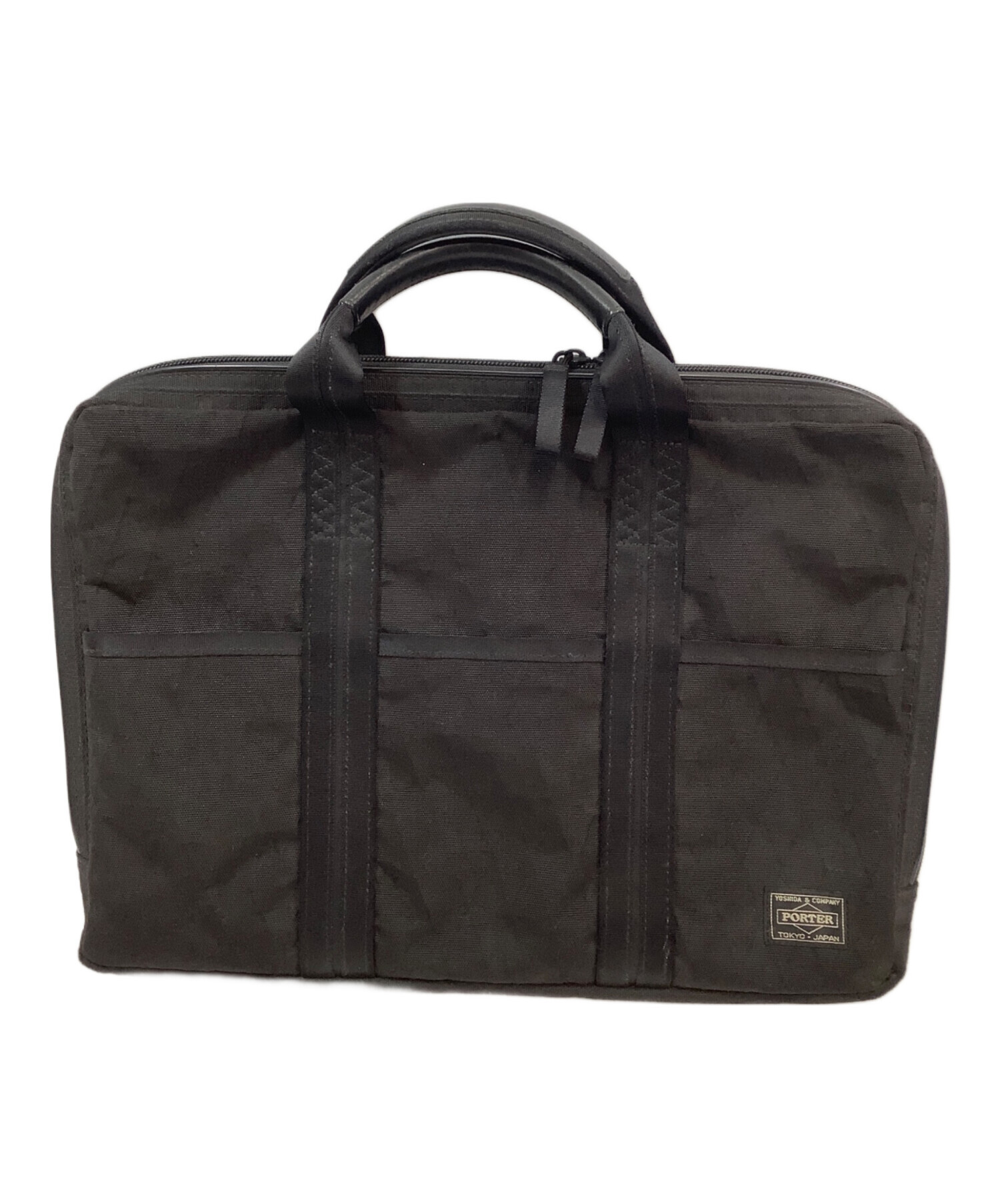 未使用級！ポーター PORTER ビジネスバッグ ブラック 中古・古着通販】PORTER (ポーター) ビジネスバッグ ブラック