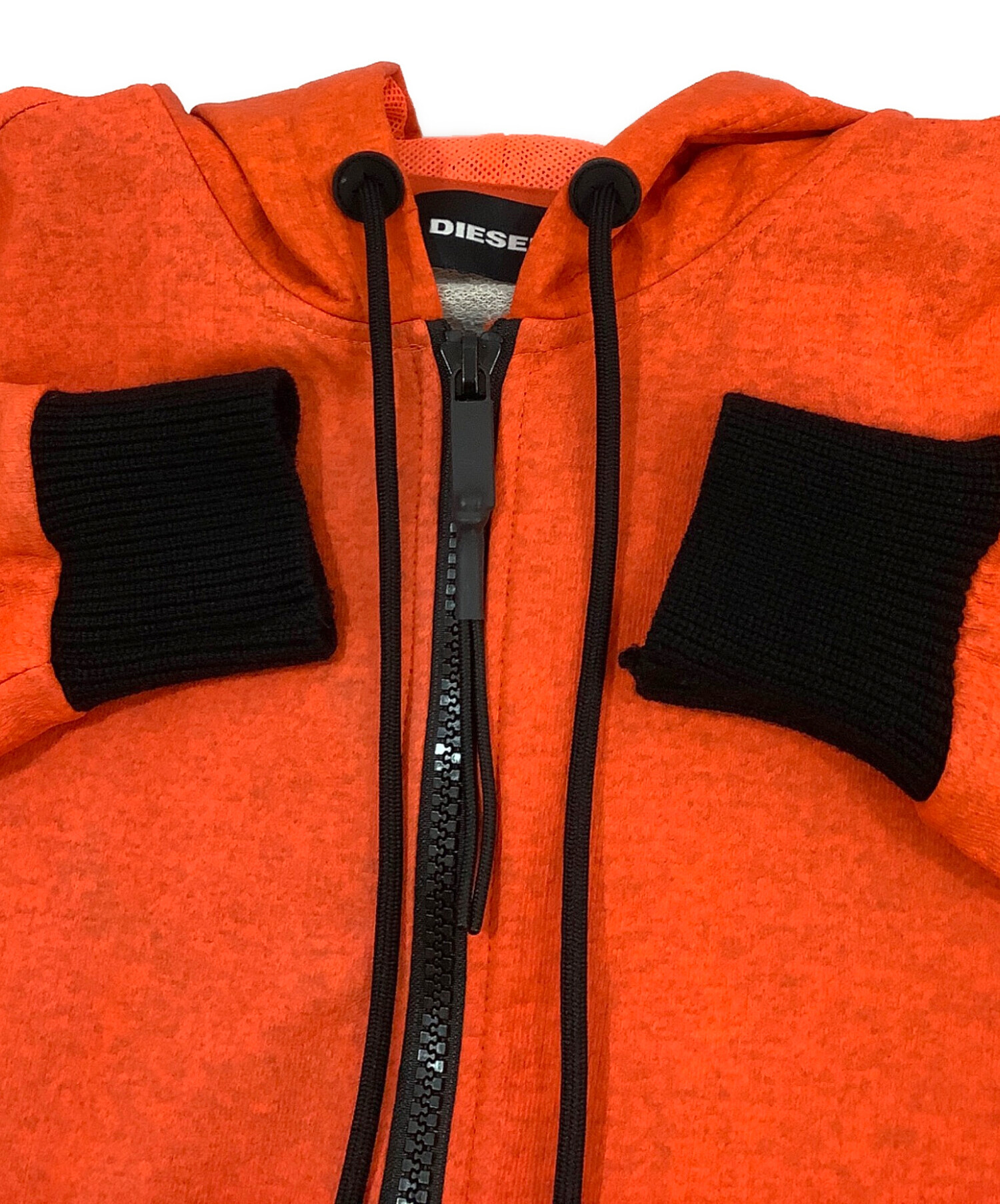 中古・古着通販】DIESEL (ディーゼル) ジップパーカー オレンジ サイズ