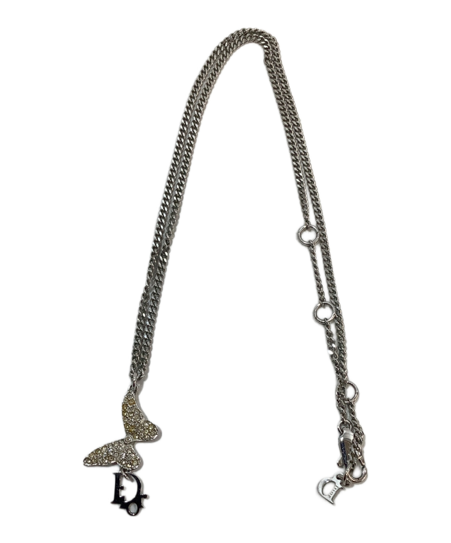 箱付Christian Dior クリスチャンディオール ネックレス シルバー 中古・古着通販】Christian Dior (クリスチャン ディオール