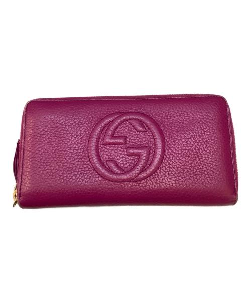 GUCCI グッチ長財布　USED 中古・古着通販】GUCCI (グッチ) 長財布 ショッキングピンク｜ブランド