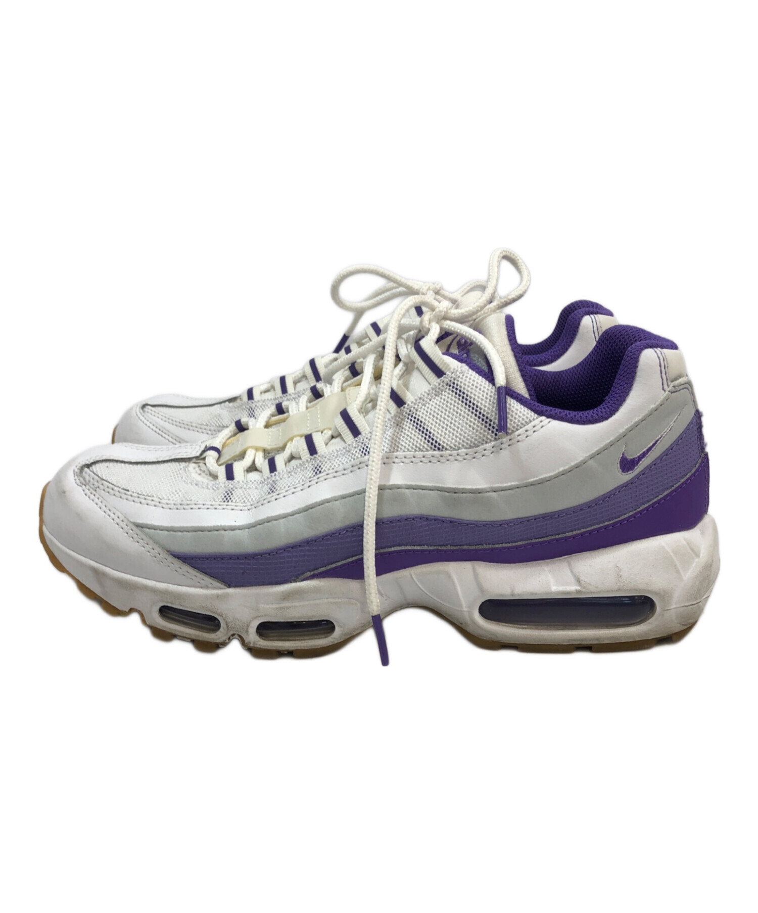 中古・古着通販】NIKE (ナイキ) Air Max 95 ホワイト×パープル サイズ 