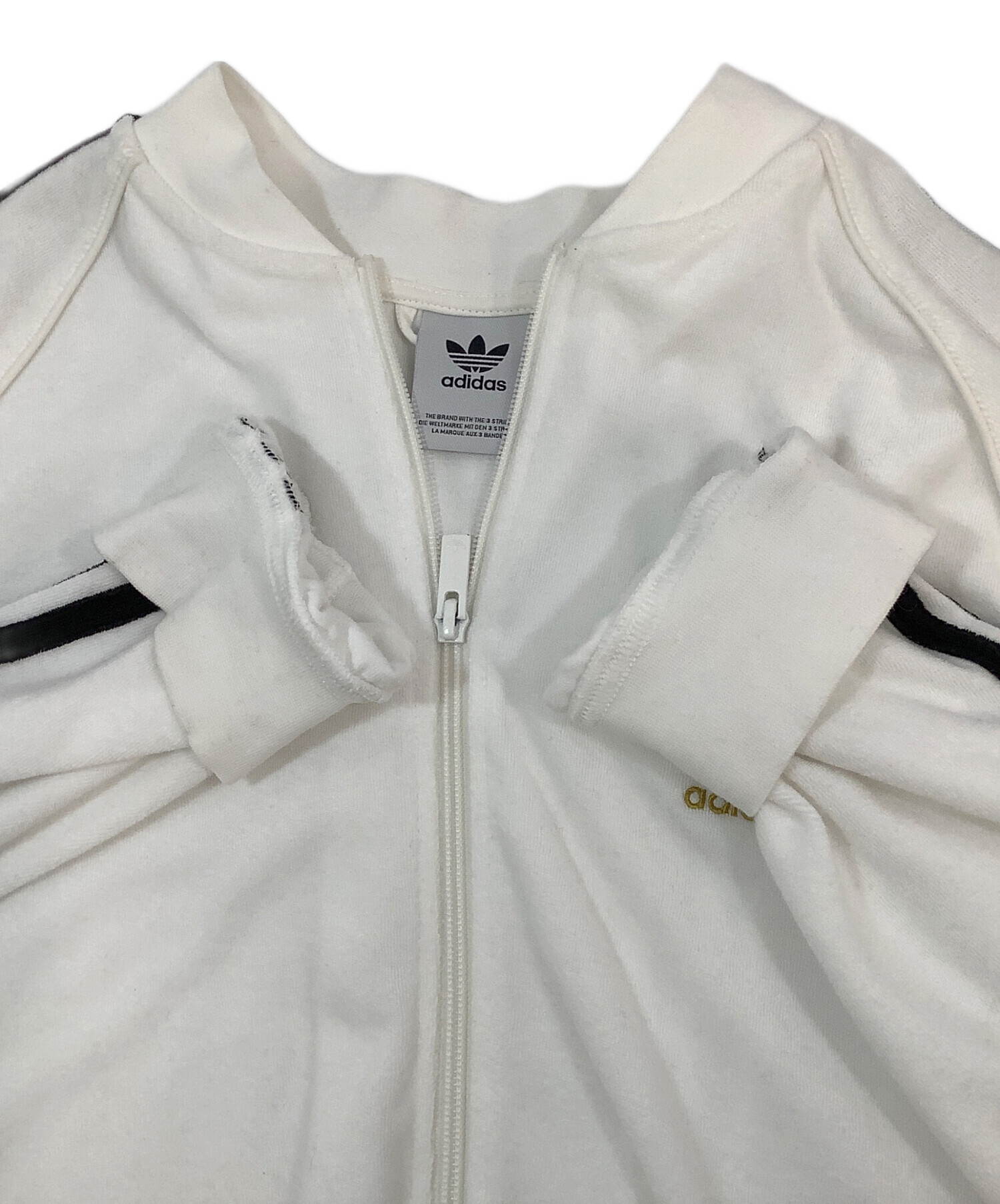 中古・古着通販】adidas (アディダス) トラックジャケット ホワイト