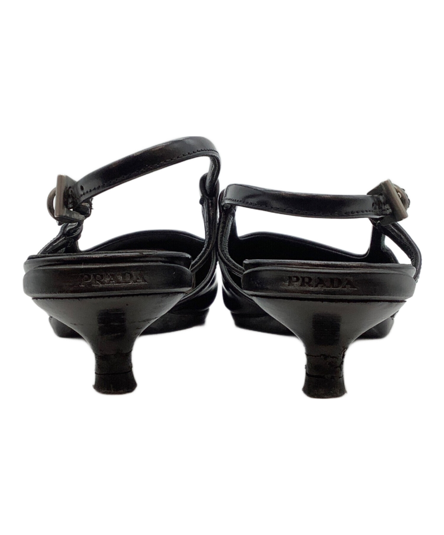 PRADA パンプス　35サイズ 中古・古着通販】PRADA (プラダ) パンプス ブラック サイズ:35