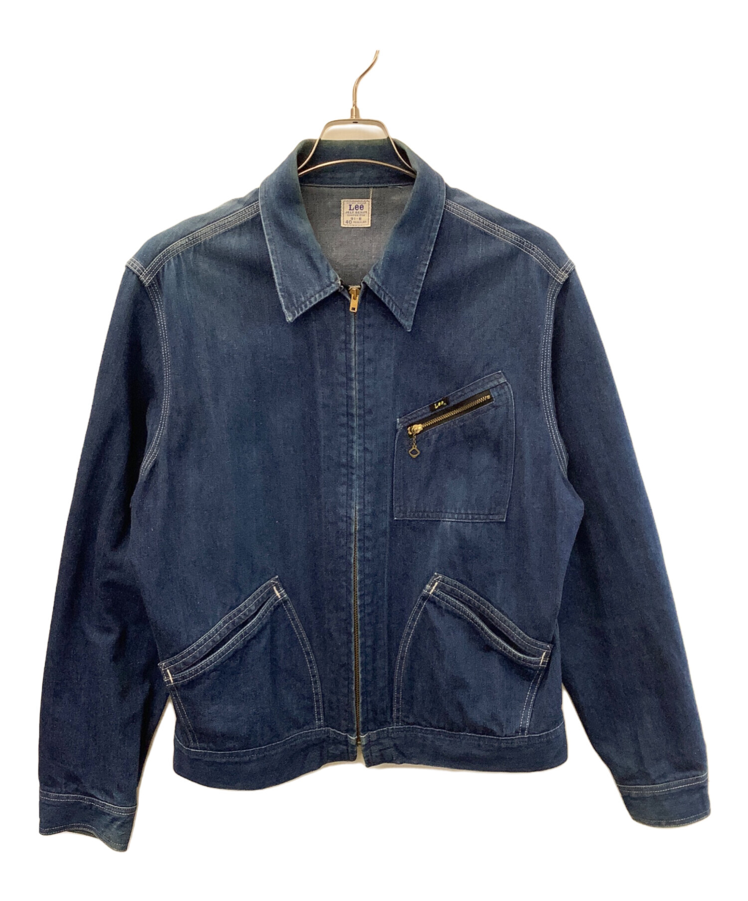 中古・古着通販】LEE (リー) ジップアップデニムジャケット インディゴ