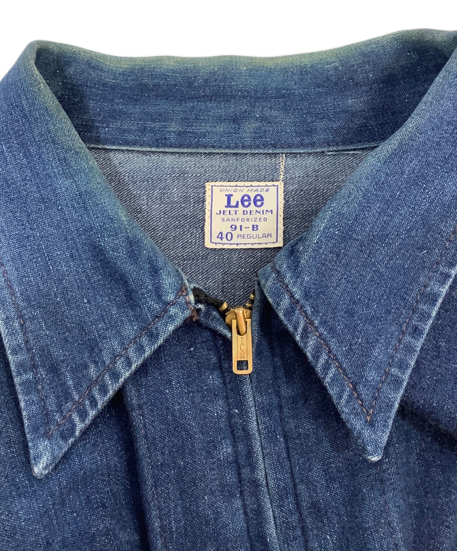 中古・古着通販】LEE (リー) ジップアップデニムジャケット インディゴ 