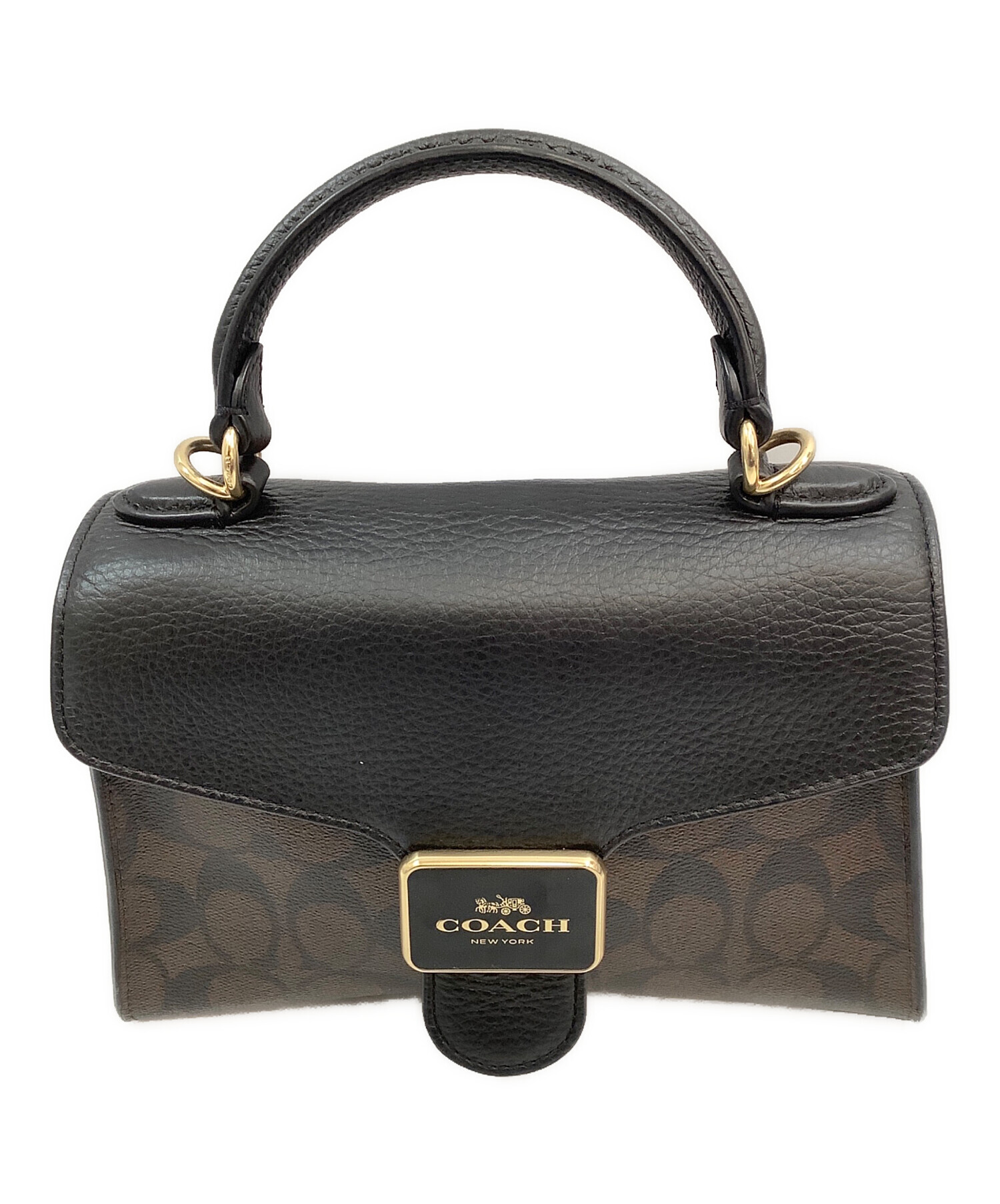 中古・古着通販】COACH (コーチ) ハンドバッグ ブラウン｜ブランド 