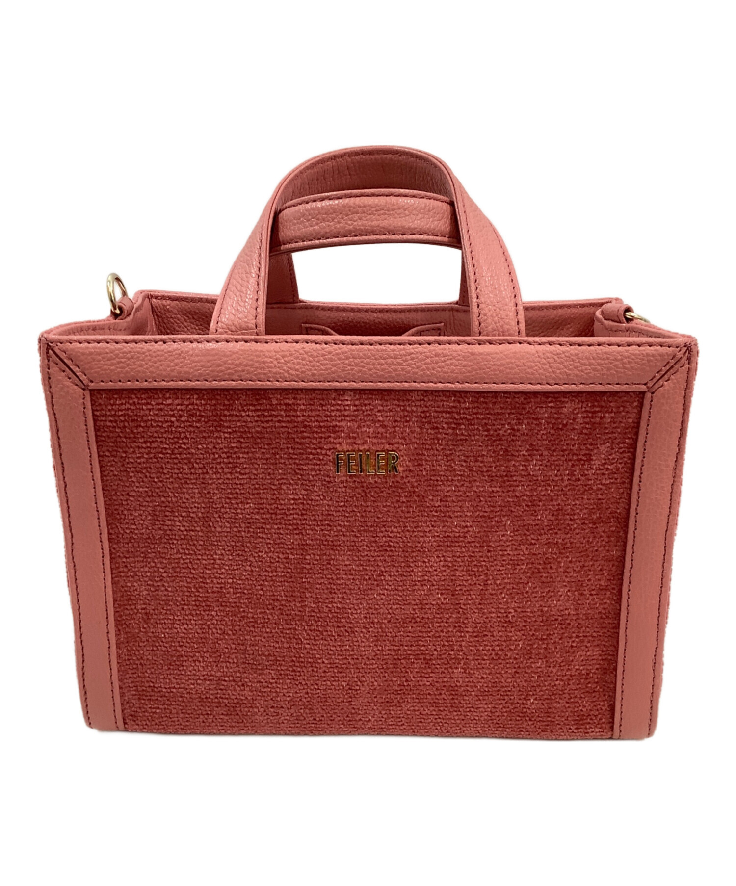 美品 FEILER フェイラー ハイジ ショルダーバッグ ピンク レディース 古着 中古 USED FEILER - 美品 FEILER フェイラー ハイジ ショルダーバッグ ピンク