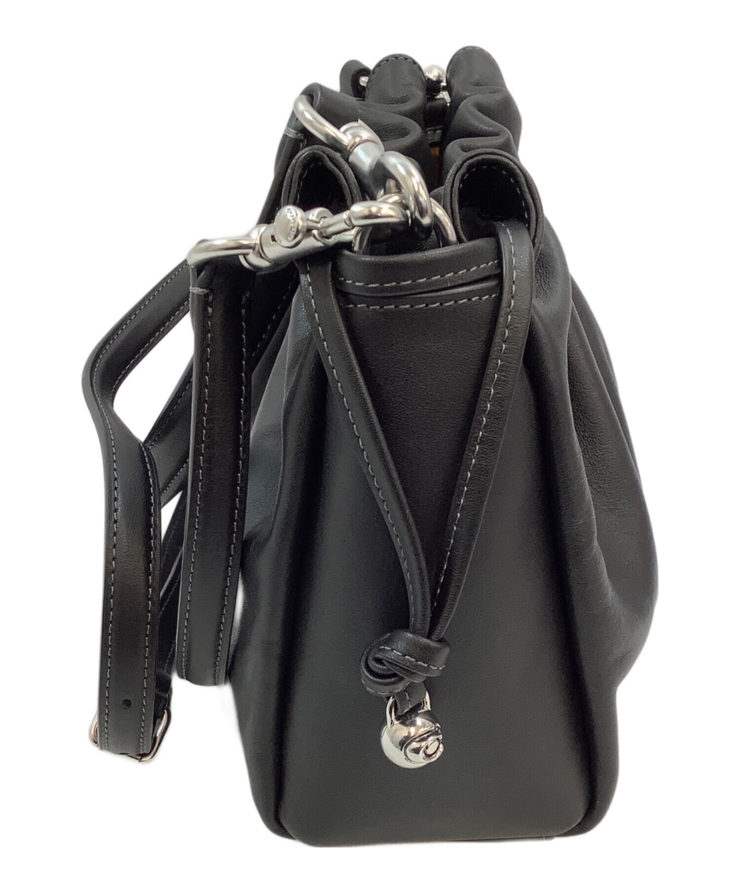 11月23日までの出品【新品・未使用】COACH レザー2WAYバッグ 中古・古着通販】COACH (コーチ) 2WAYショルダーバッグ ブラック