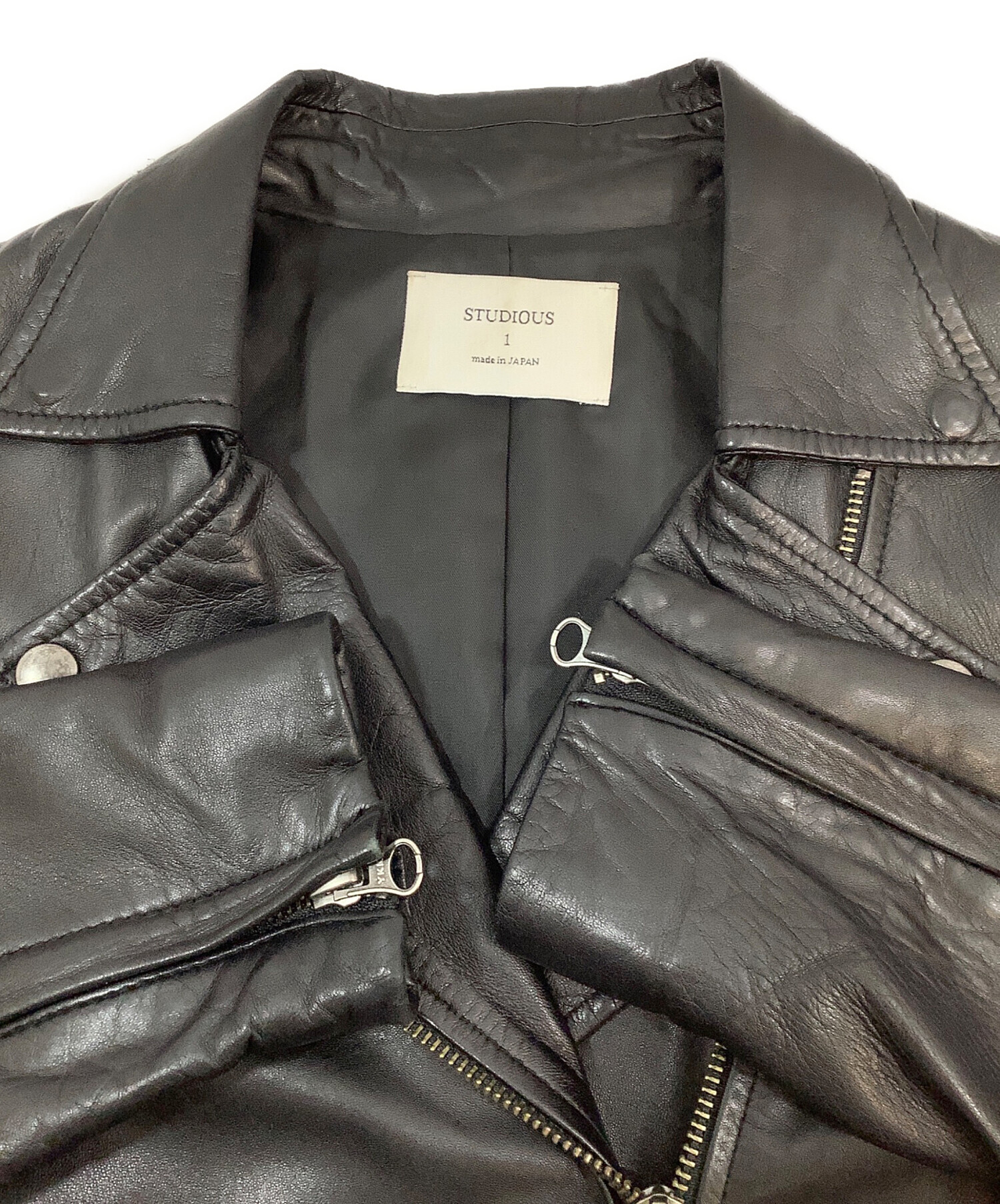 中古・古着通販】STUDIOUS (ステュディオス) ダブルライダース