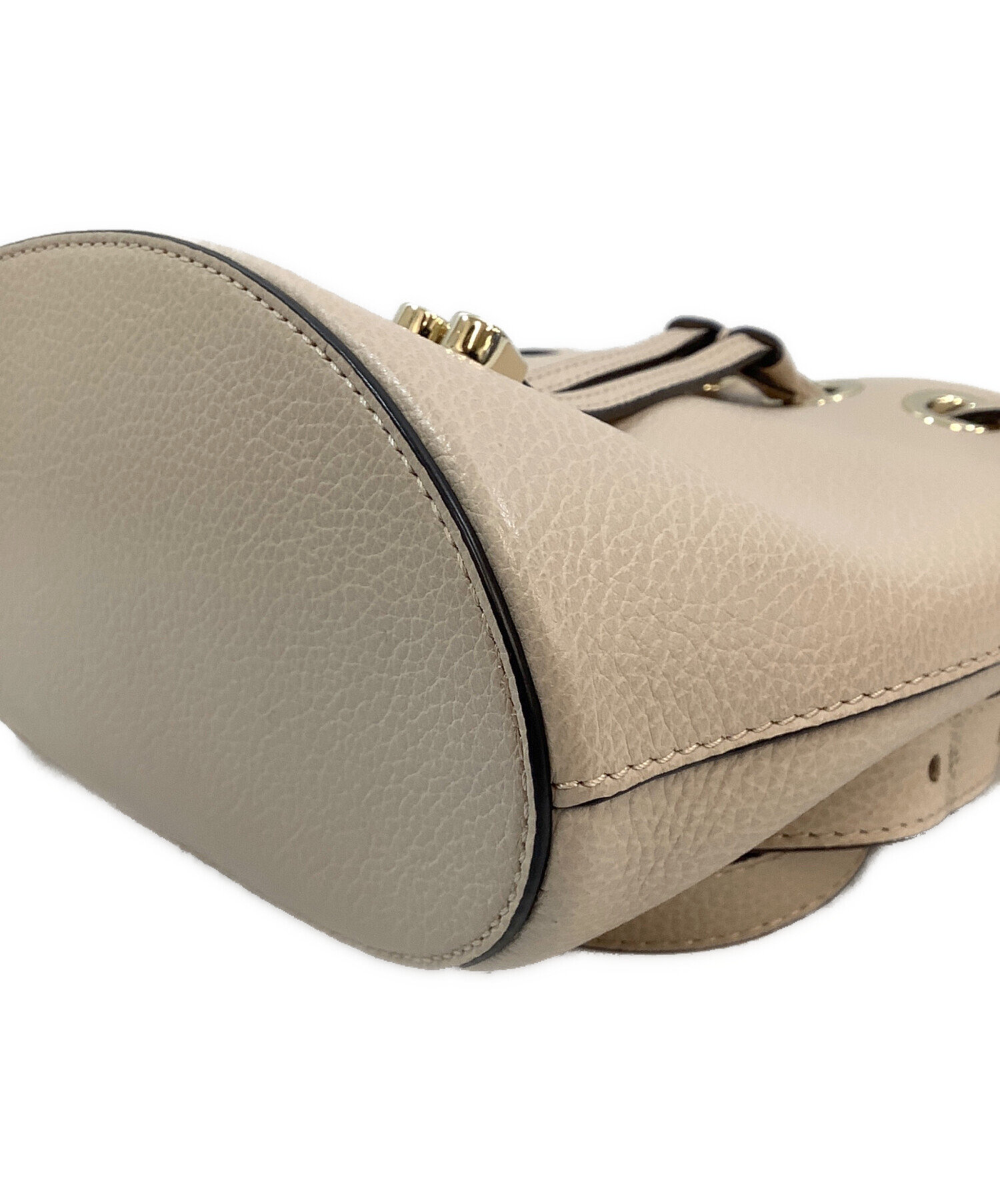 FURLA ベージュ 巾着型ショルダーバッグ フルラ FURLA Furla ショルダーバッグ GAIA ハンドバッグ 巾着バッグ