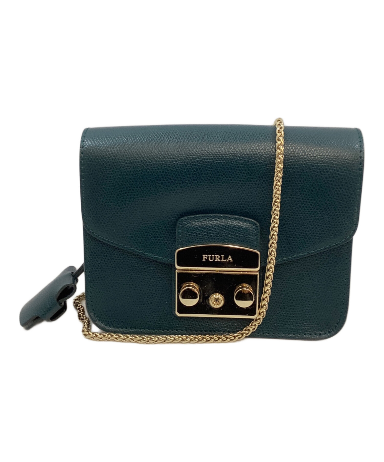 中古・古着通販】FURLA (フルラ) ショルダーバッグ グリーン｜ブランド