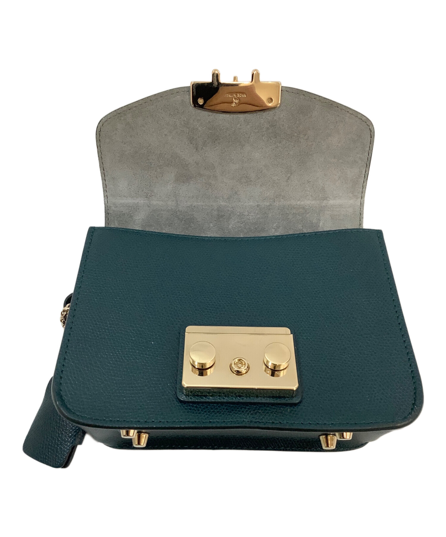 中古・古着通販】FURLA (フルラ) ショルダーバッグ グリーン｜ブランド