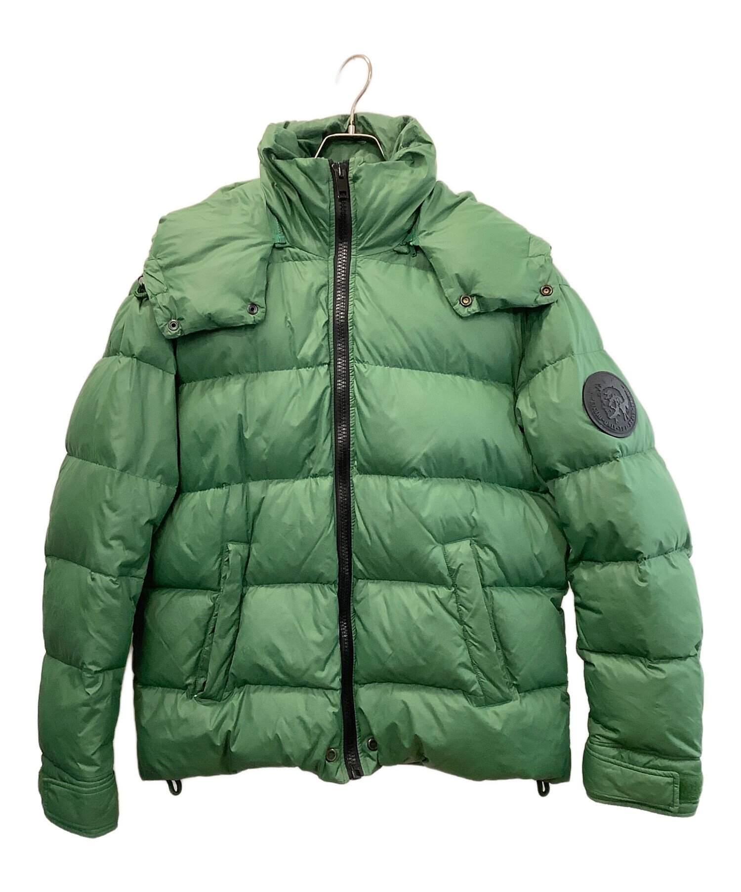 DIESEL オリーブグリーン ジャケット　ディーゼルジャンパー 中古・古着通販】DIESEL (ディーゼル) ダウンジャケット グリーン