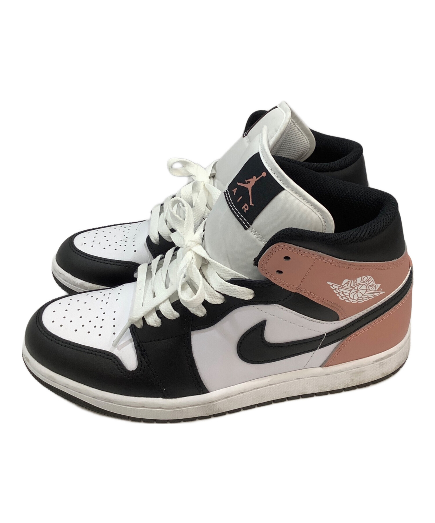 中古・古着通販】NIKE (ナイキ) ハイカットスニーカー ピンク×ブラック 