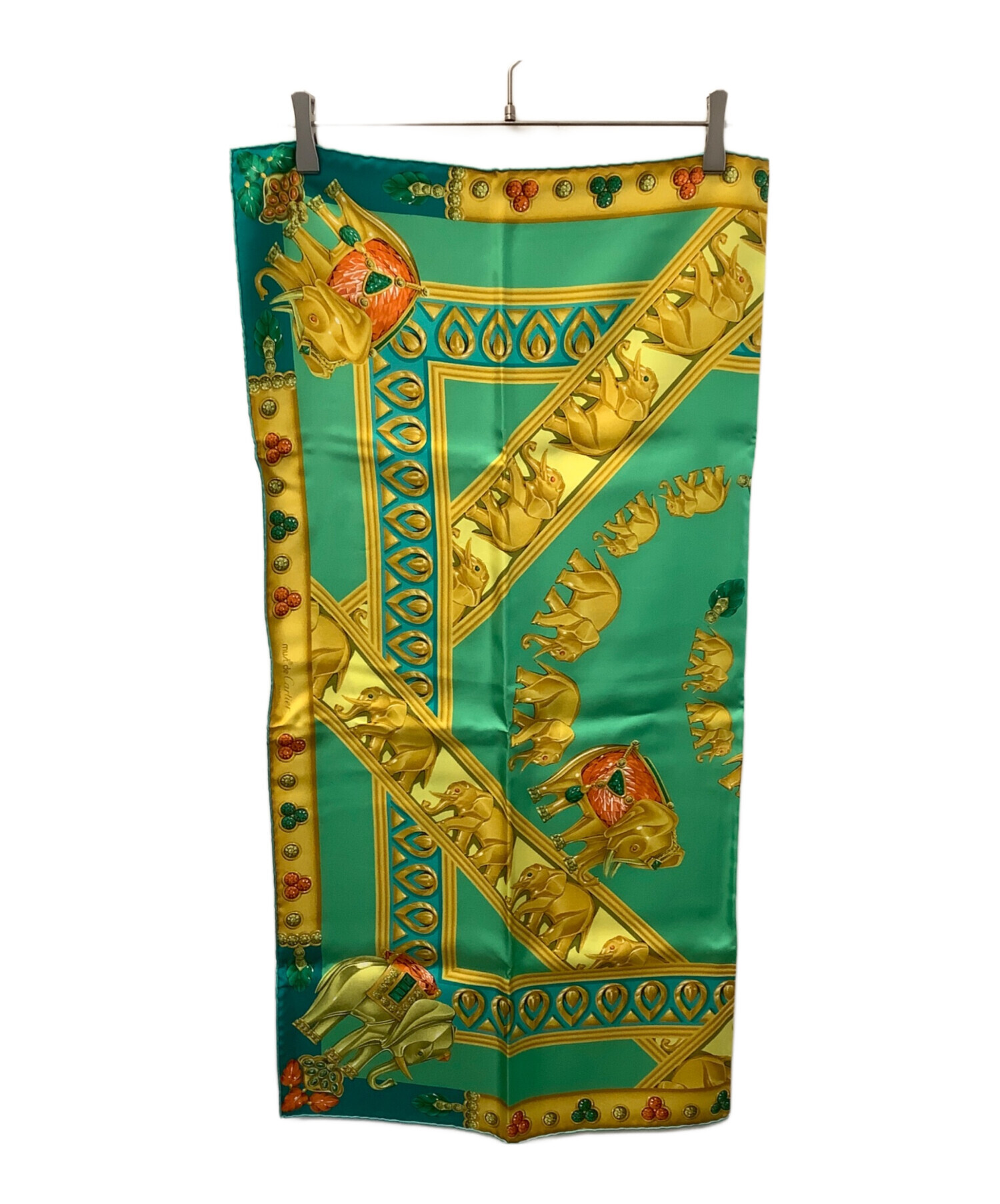 中古・古着通販】Cartier (カルティエ) スカーフ グリーン｜ブランド