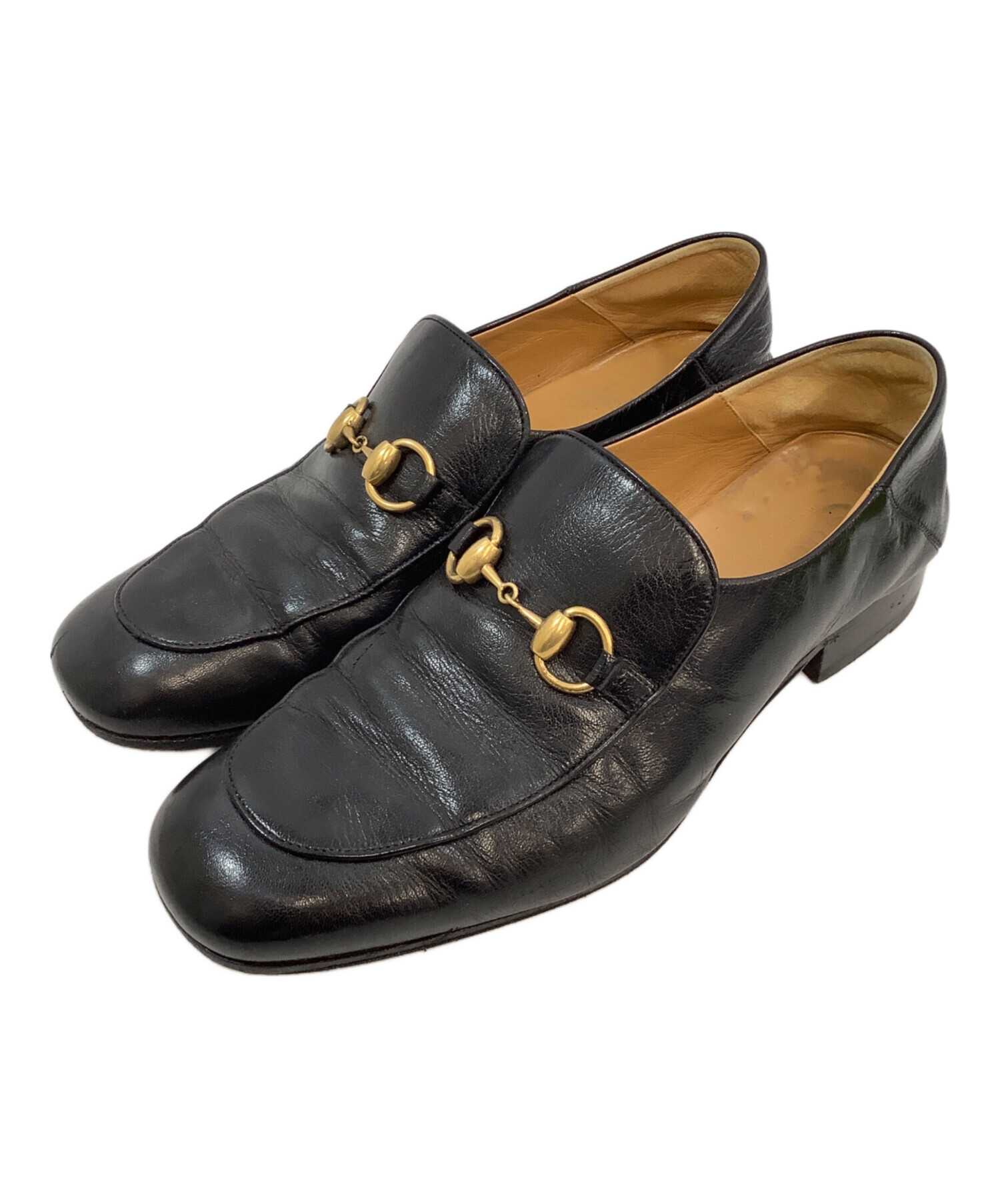 中古・古着通販】GUCCI (グッチ) ビットローファー ブラック サイズ