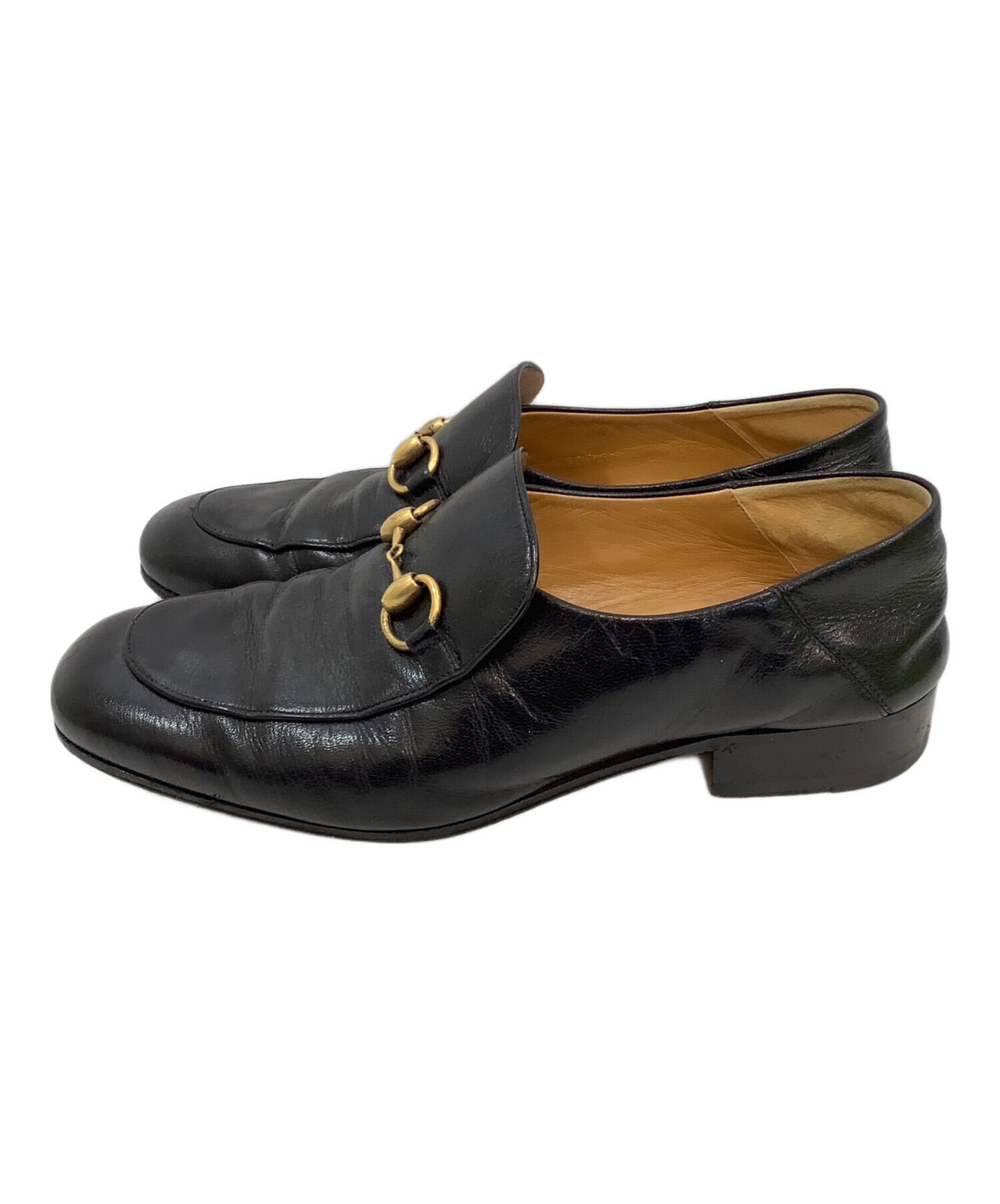 中古・古着通販】GUCCI (グッチ) ビットローファー ブラック サイズ 