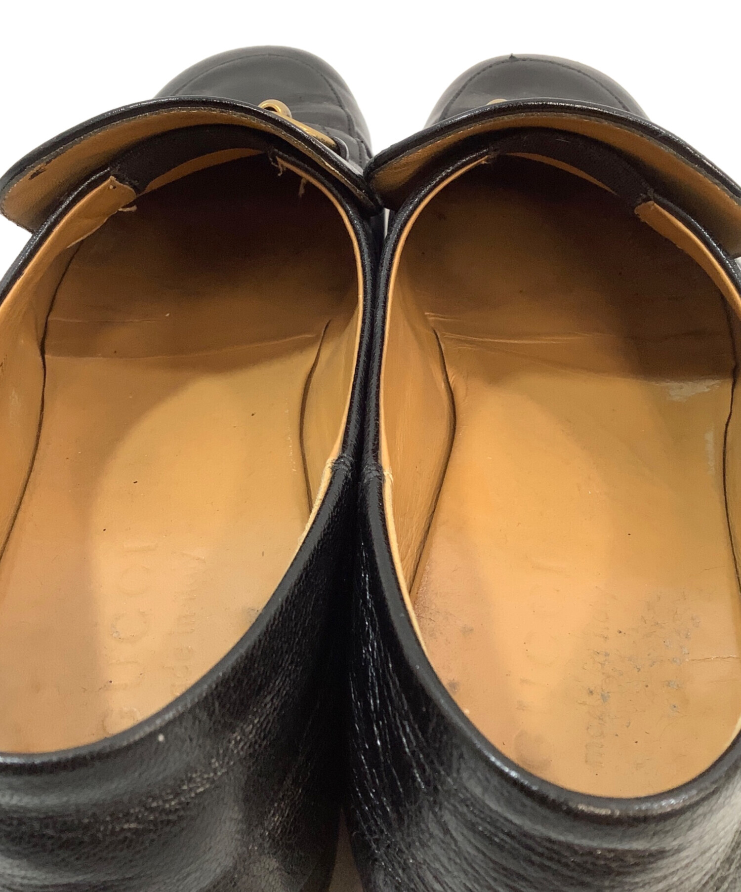 中古・古着通販】GUCCI (グッチ) ビットローファー ブラック サイズ