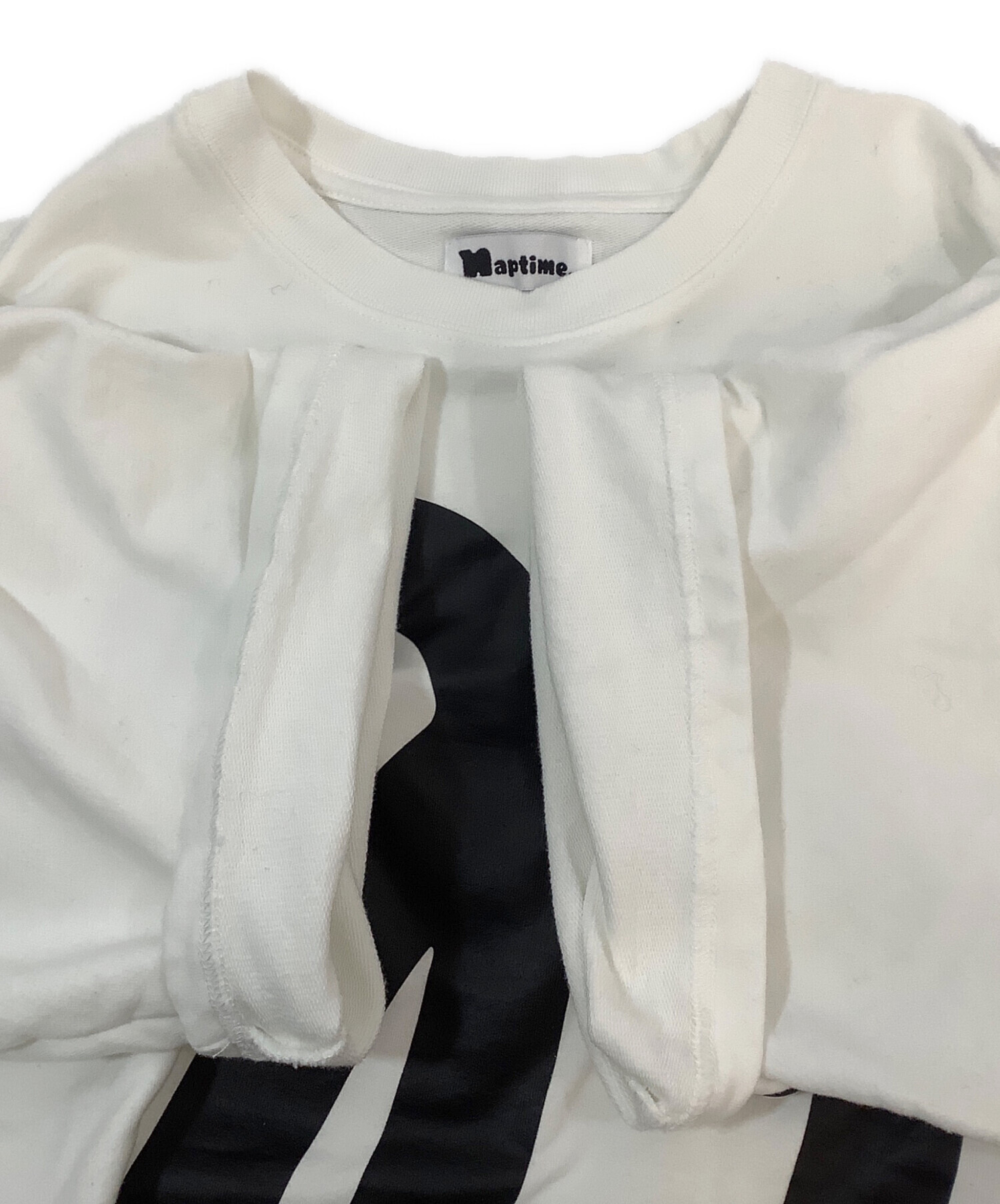 中古・古着通販】Naptime (ナップタイム) 半袖カットソー ホワイト