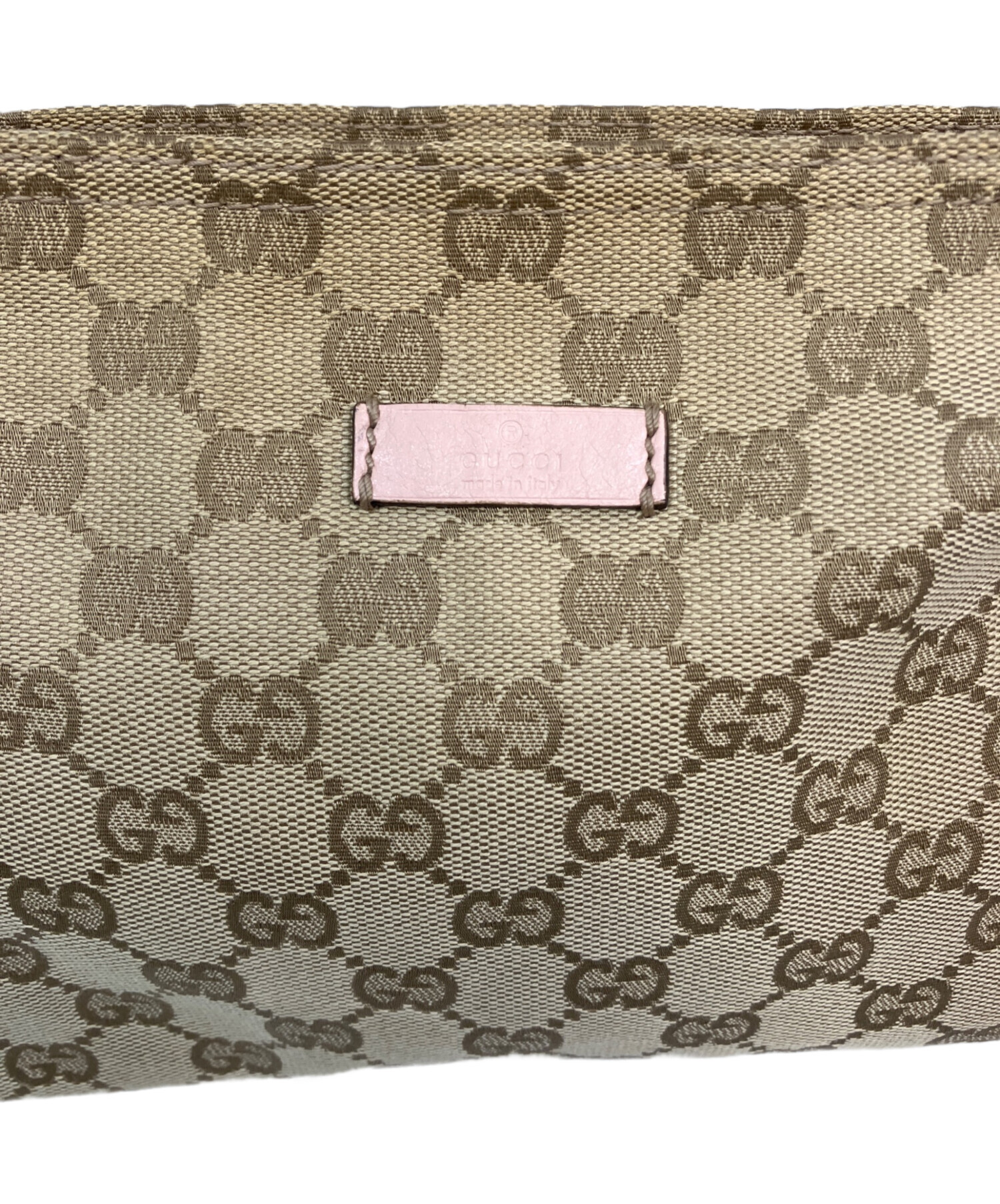 中古・古着通販】GUCCI (グッチ) ショルダーバッグ ベージュ×ピンク