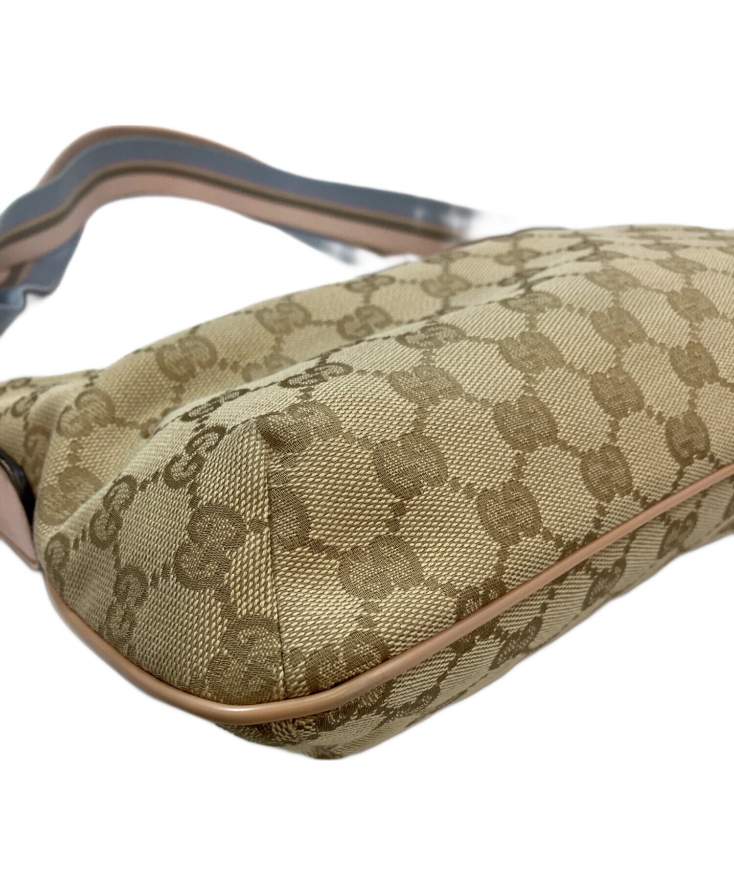 中古・古着通販】GUCCI (グッチ) ショルダーバッグ ベージュ×ピンク