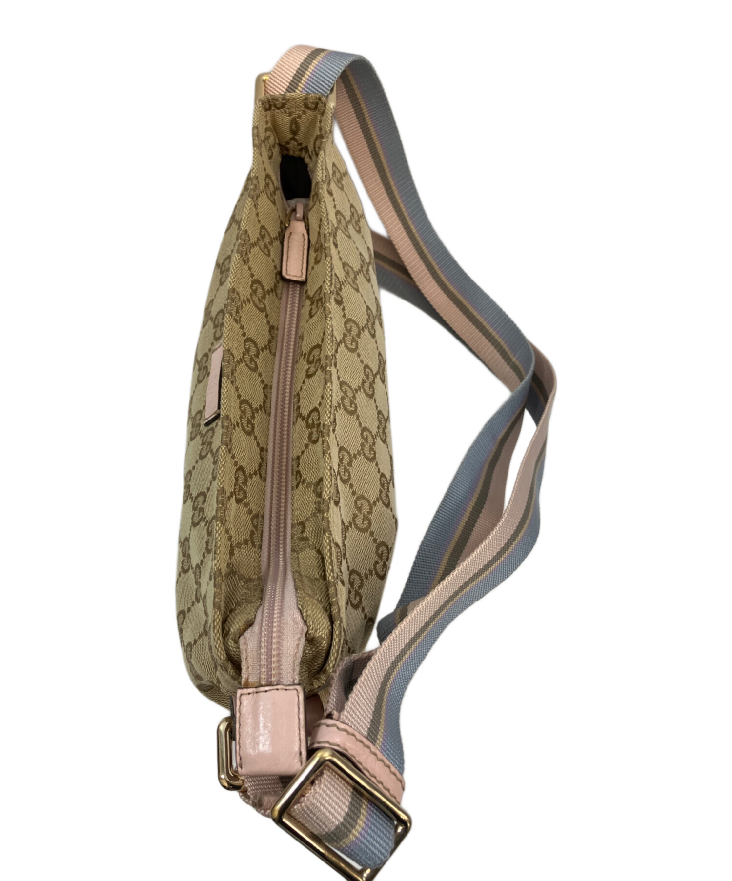 中古・古着通販】GUCCI (グッチ) ショルダーバッグ ベージュ×ピンク